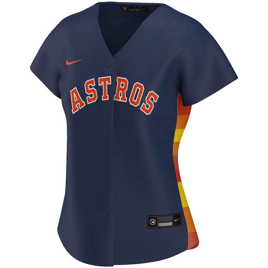 Alternative view of Houston Astros Women's Alternate 2020 Replica Team Jersey ÃƒÂ¢Ã¢â€šÂ¬Ã¢â‚¬Å“ Navy