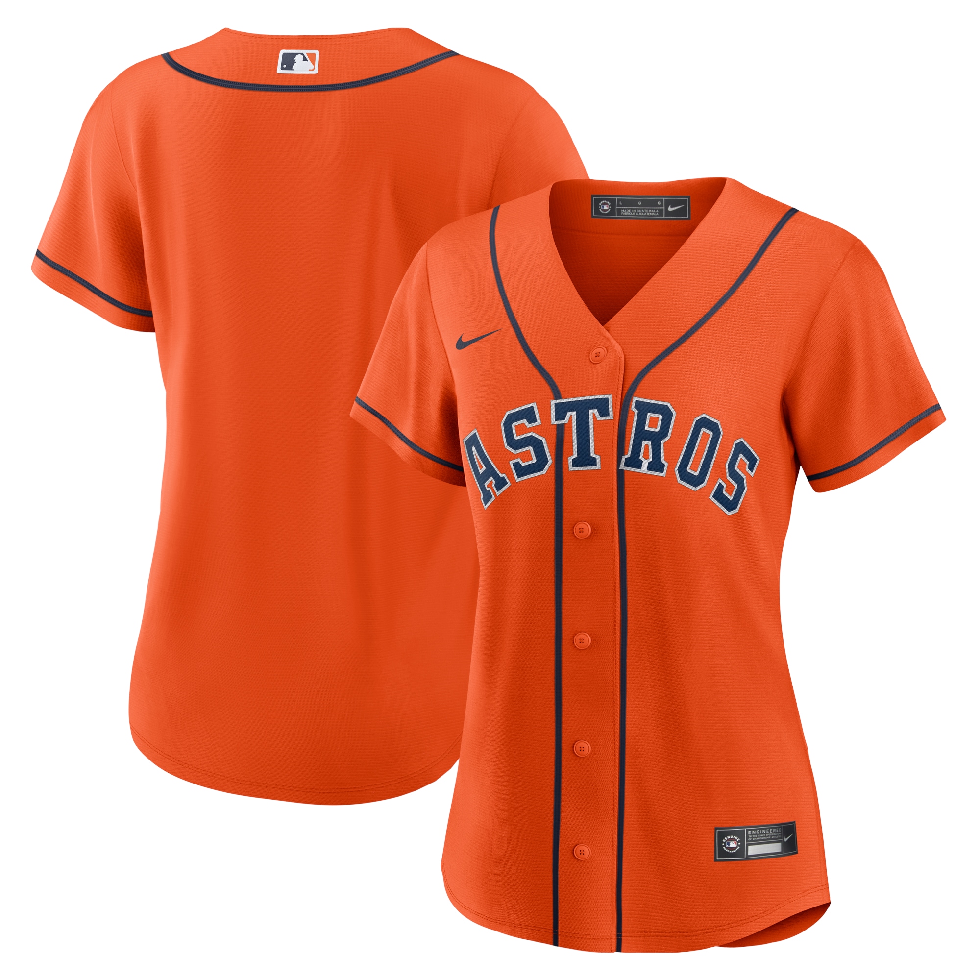 Houston Astros Women's Alternate Replica Team Jersey - Orange