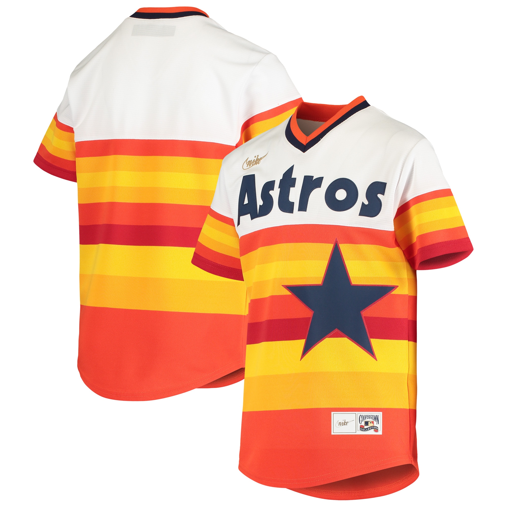 Houston Astros Youth Home Cooperstown Collection Team Jersey – White