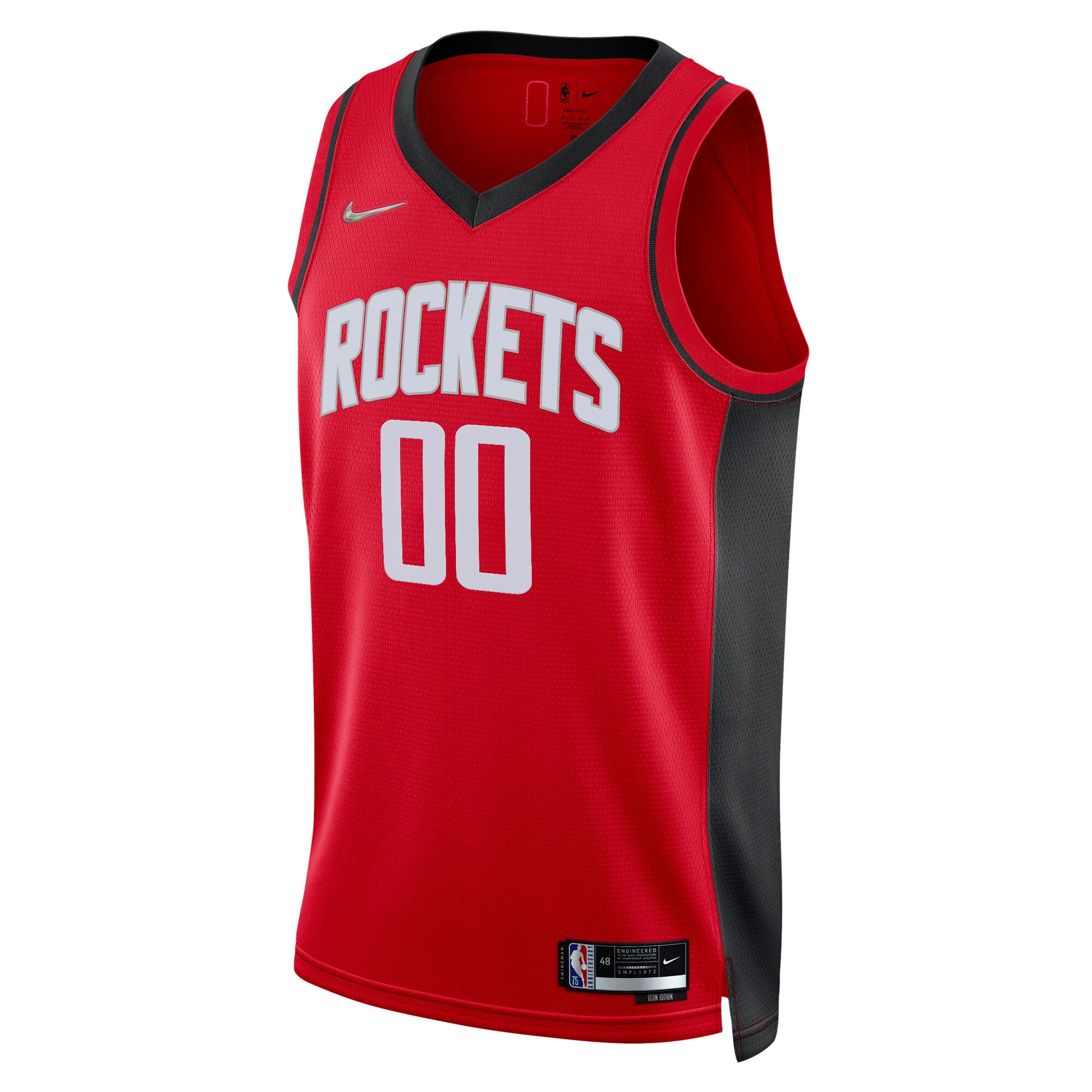 Alternative view of Houston Rockets 2021/22 Diamond Swingman Custom Jersey - Icon Edition - Red