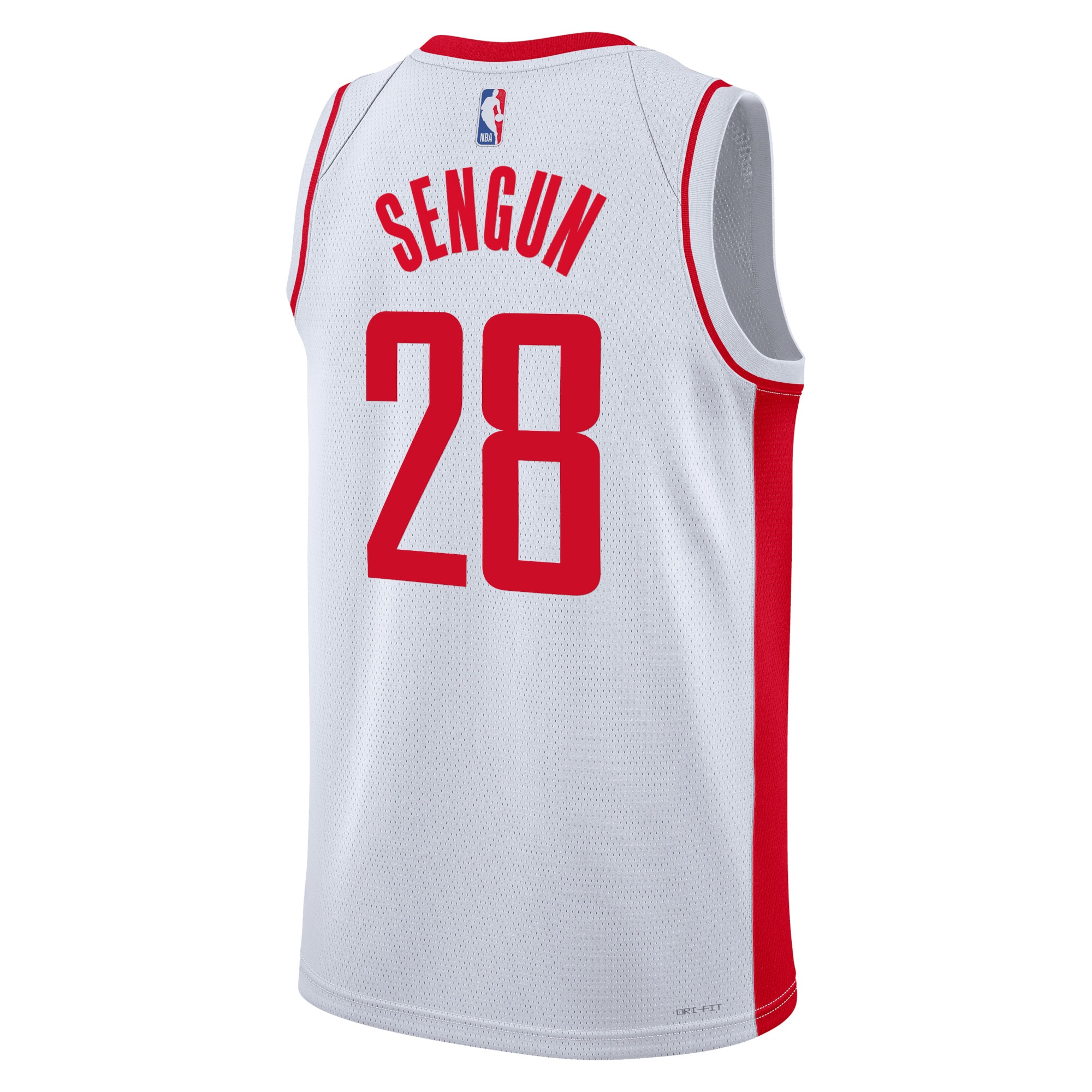 Alternative view of Houston Rockets Association Edition Swingman Jersey - White - Alperen Sengun - Unisex - JS692 