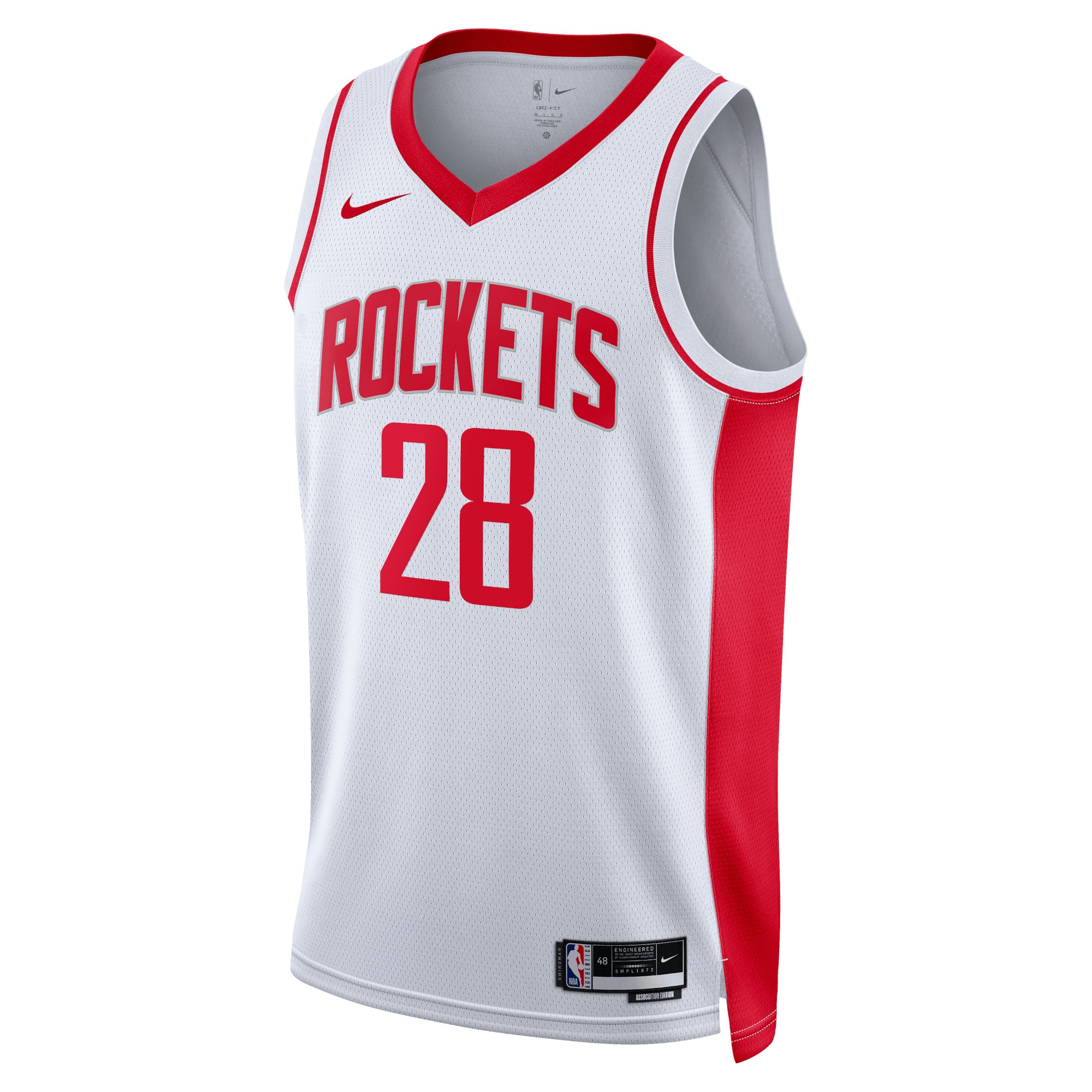 Houston Rockets Association Edition Swingman Jersey - White - Alperen Sengun - Unisex - JS692 