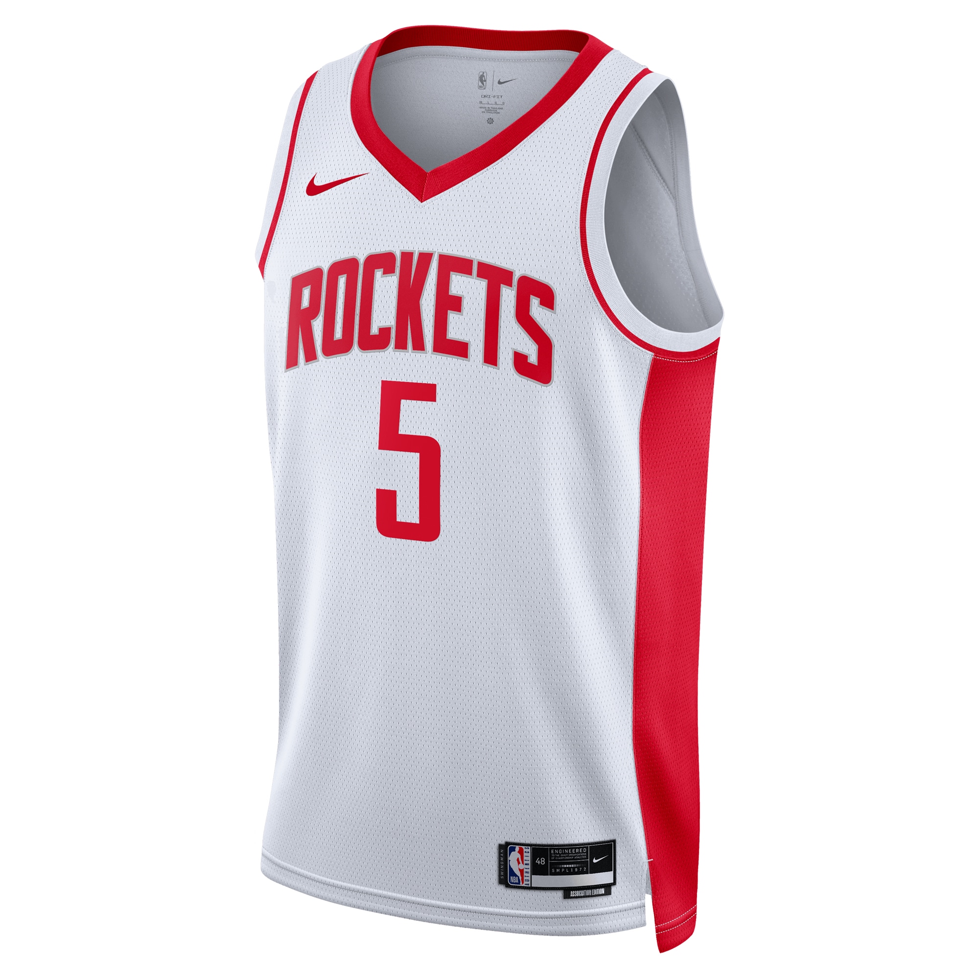 Alternative view of Houston Rockets Association Edition Swingman Jersey - White - Fred VanVleet - Unisex - JS315 
