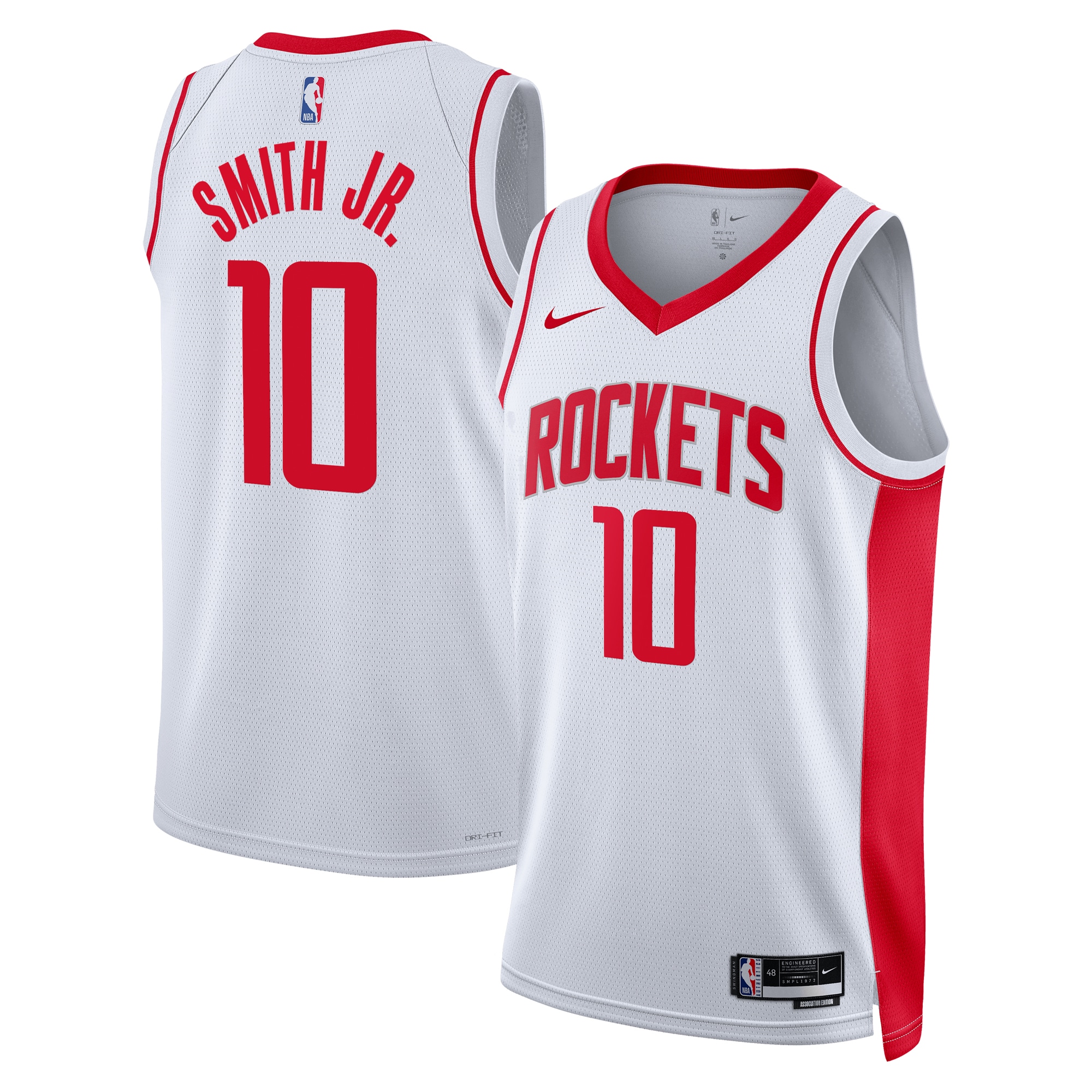 Houston Rockets Association Edition Swingman Jersey - White - Jabari Smith Jr. - Unisex - JS117 