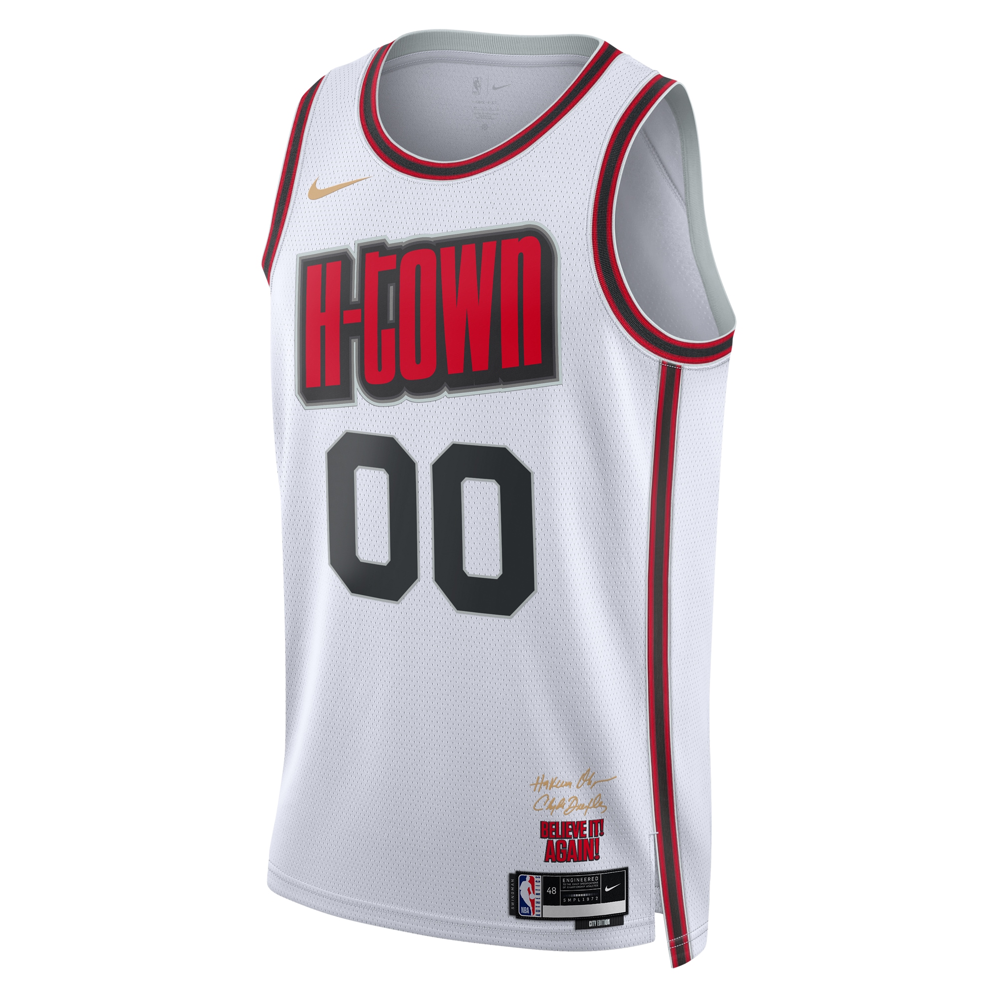 Alternative view of Houston Rockets City Edition Swingman Jersey 2024 - Custom - Unisex - JS709 