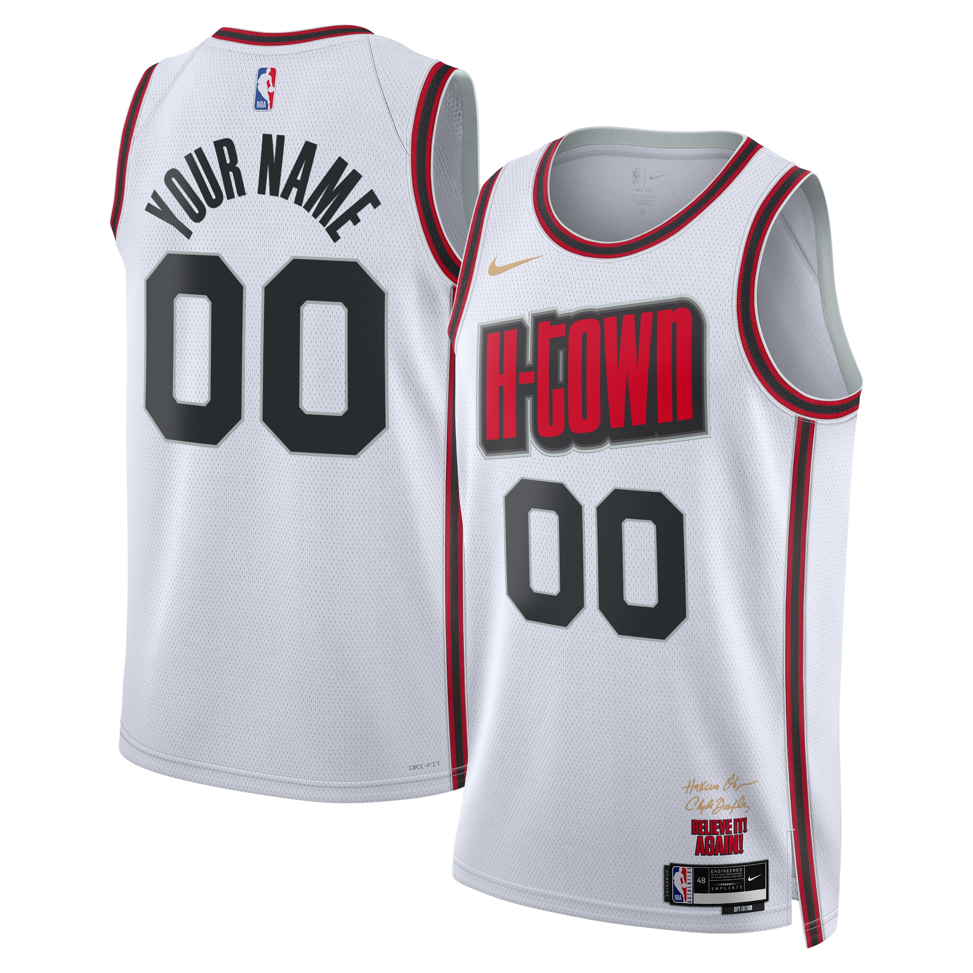 Houston Rockets City Edition Swingman Jersey 2024 - Custom - Unisex - JS709 