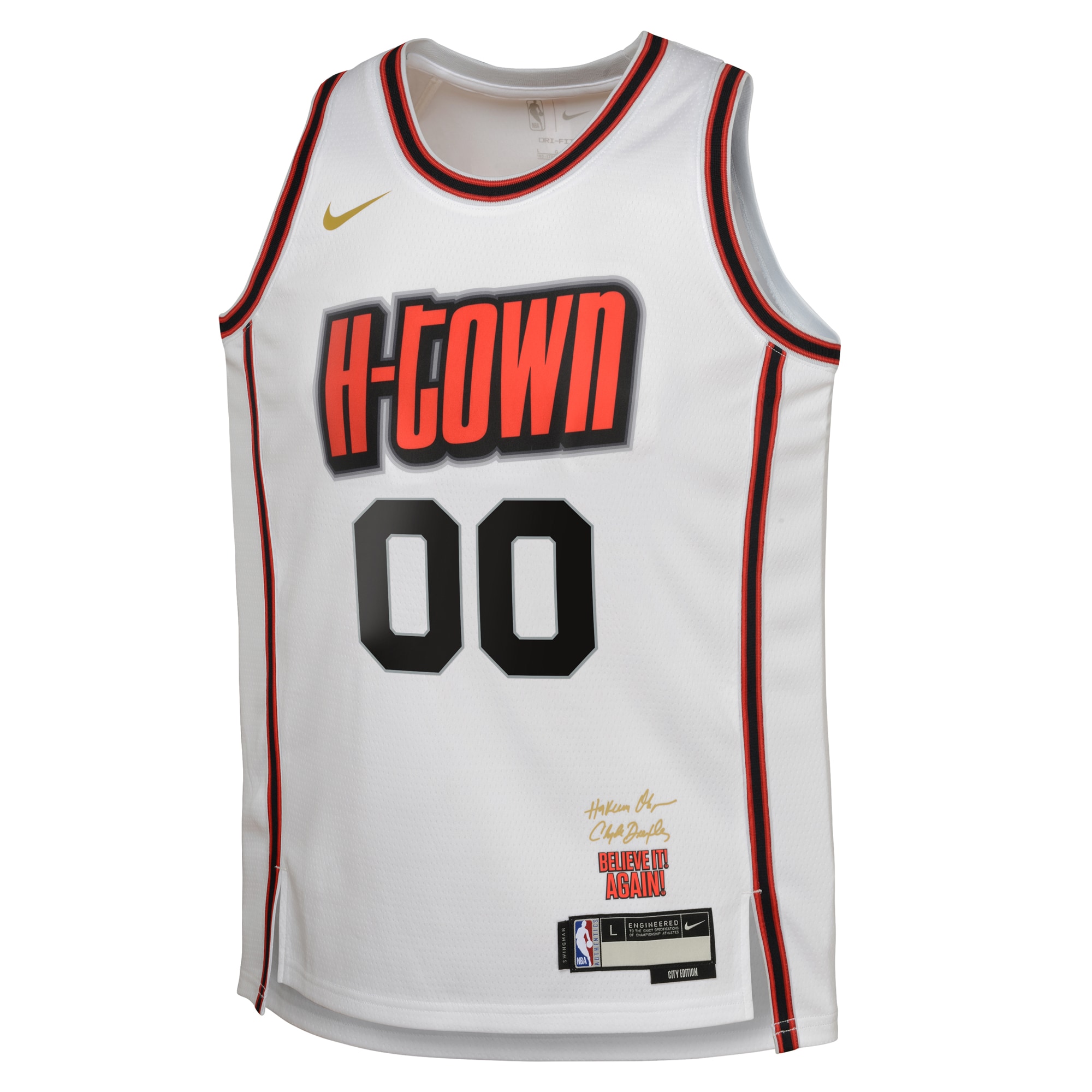 Alternative view of Houston Rockets City Edition Swingman Jersey 2024 - Custom - Youth - JS901 