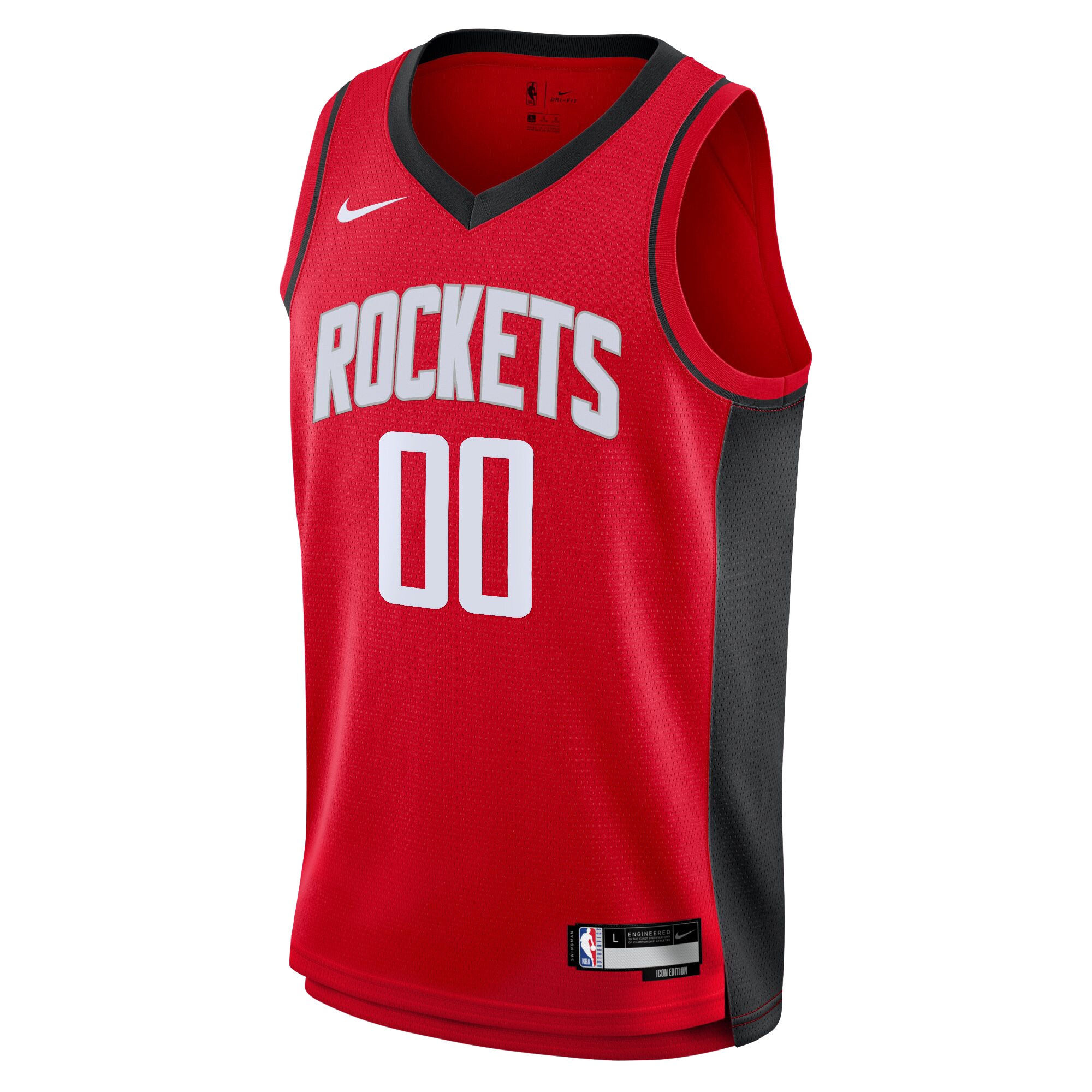 Alternative view of Houston Rockets Icon Swingman Jersey - Custom - Youth - JS716 