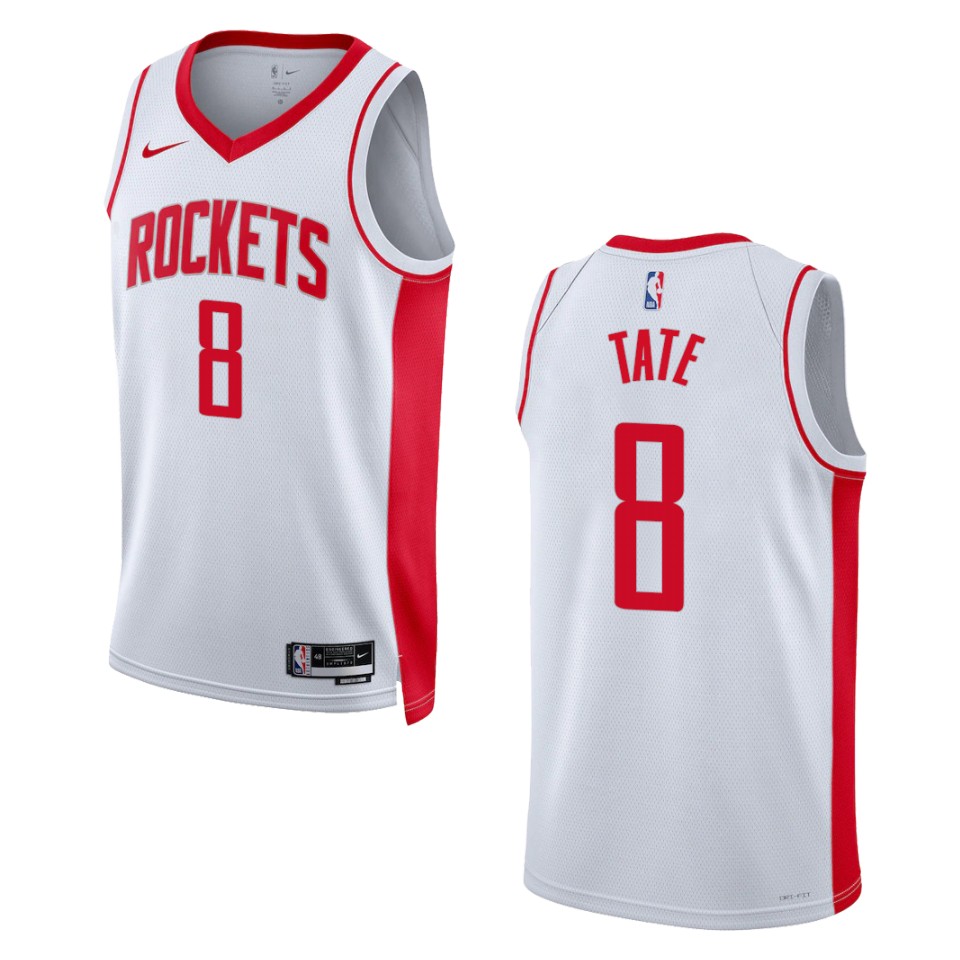 Houston Rockets Jae'sean Tate 2022-23 Association Edition White Swingman Jersey