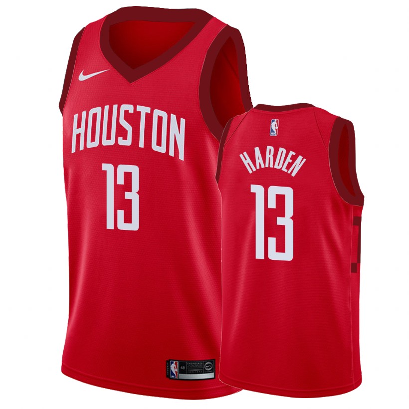 Houston Rockets James Harden #13 Red Earned Edition Jersey