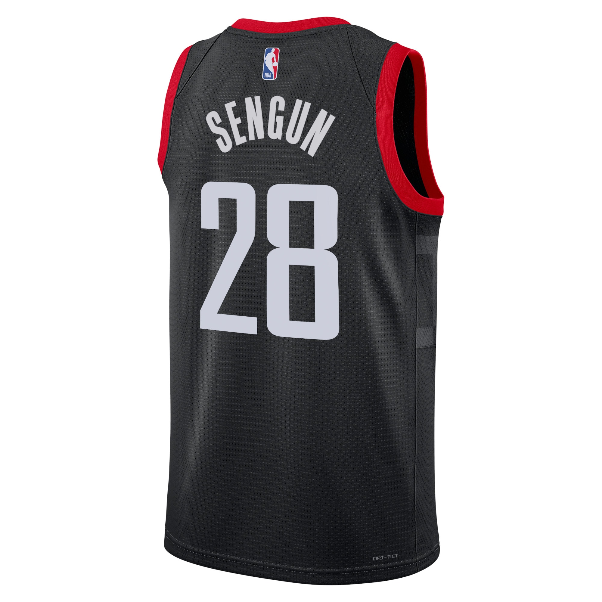 Alternative view of Houston Rockets Jordan Statement Edition Swingman Jersey - Black - Alperen Sengun - Unisex - JS744 