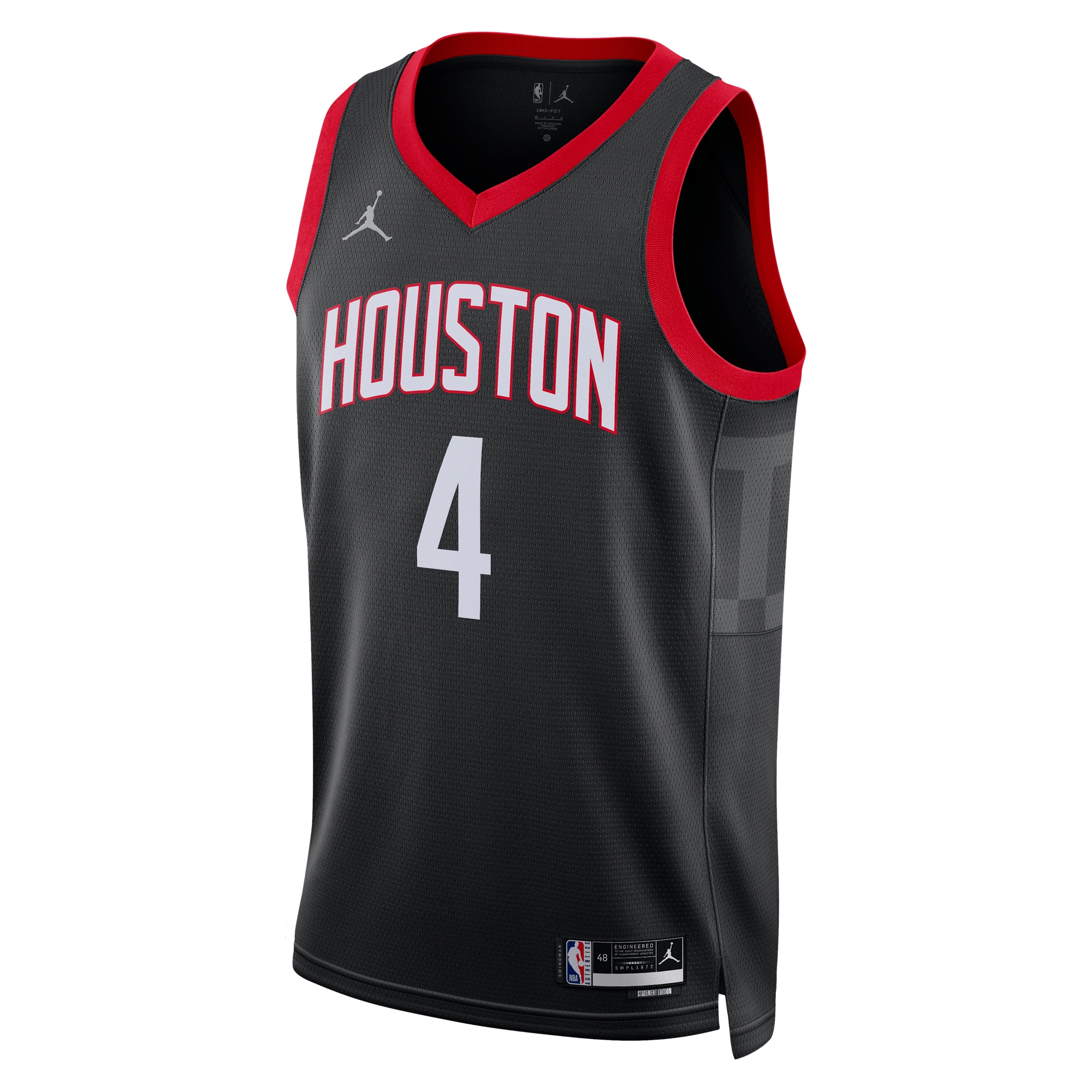 Alternative view of Houston Rockets Jordan Statement Swingman Jersey - Black - Jalen Green - Mens - JS991 