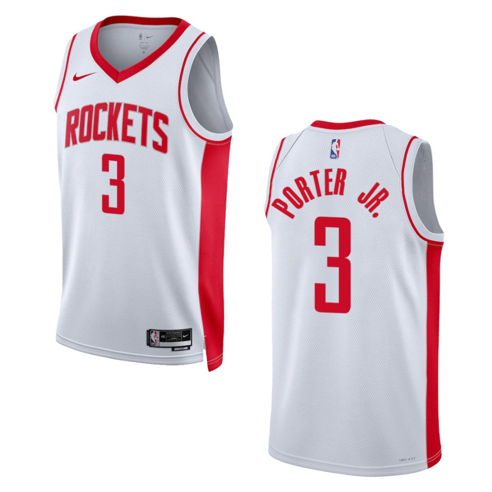 Houston Rockets Kevin Porter Jr. 2022-23 Association Edition White Swingman Jersey
