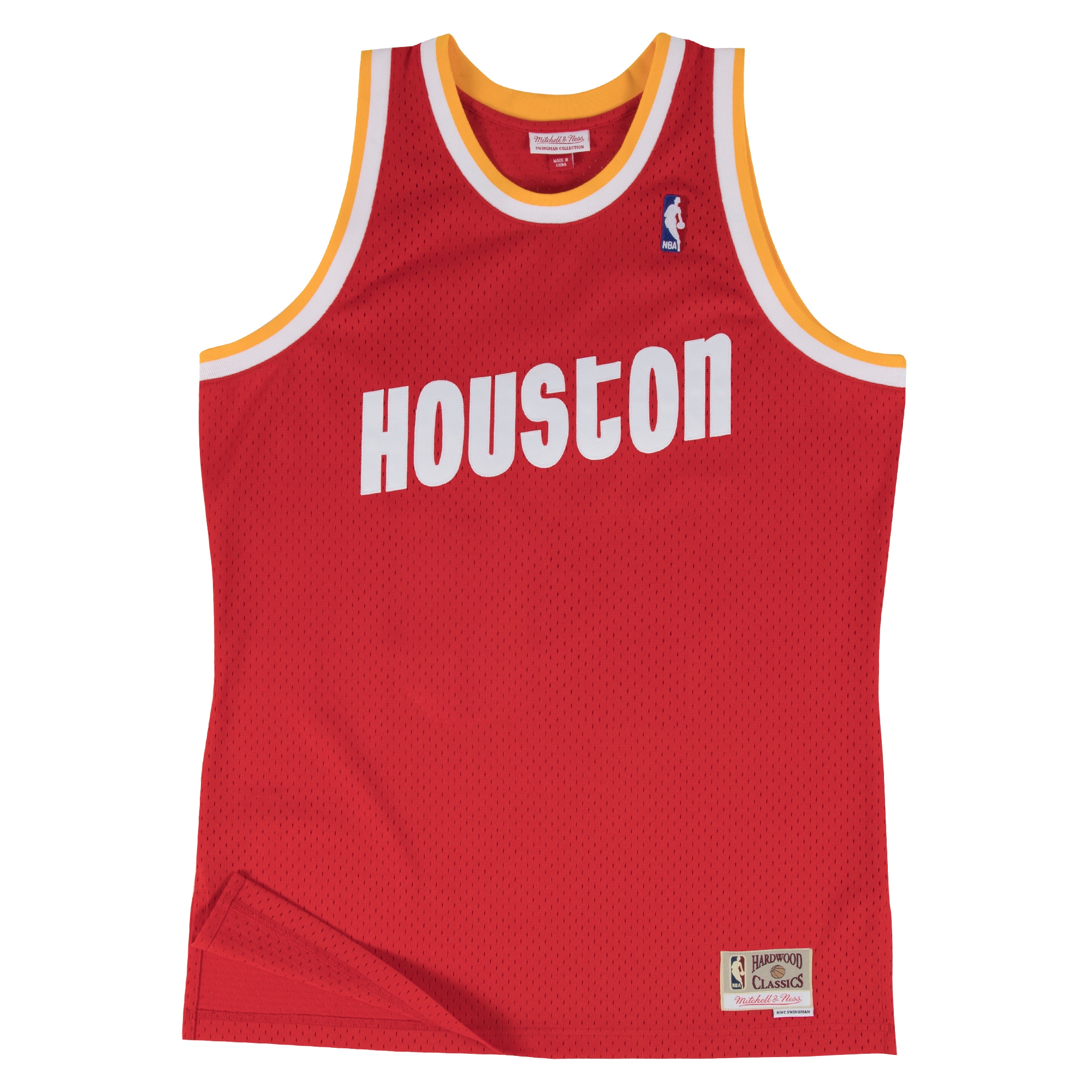 Alternative view of Houston Rockets Mitchell & Ness 1996-97 Hardwood Classics Swingman Jersey - Red