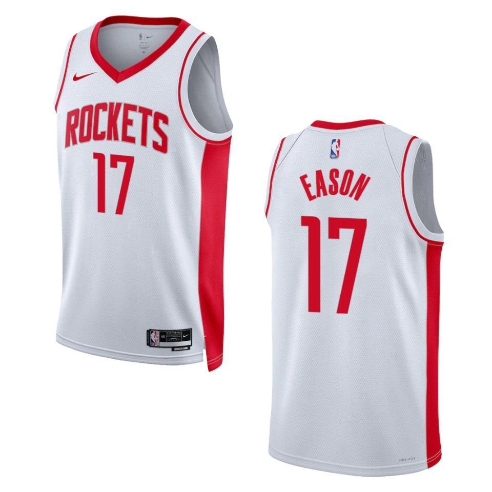 Houston Rockets Tari Eason 2022-23 Association Edition White Swingman Jersey