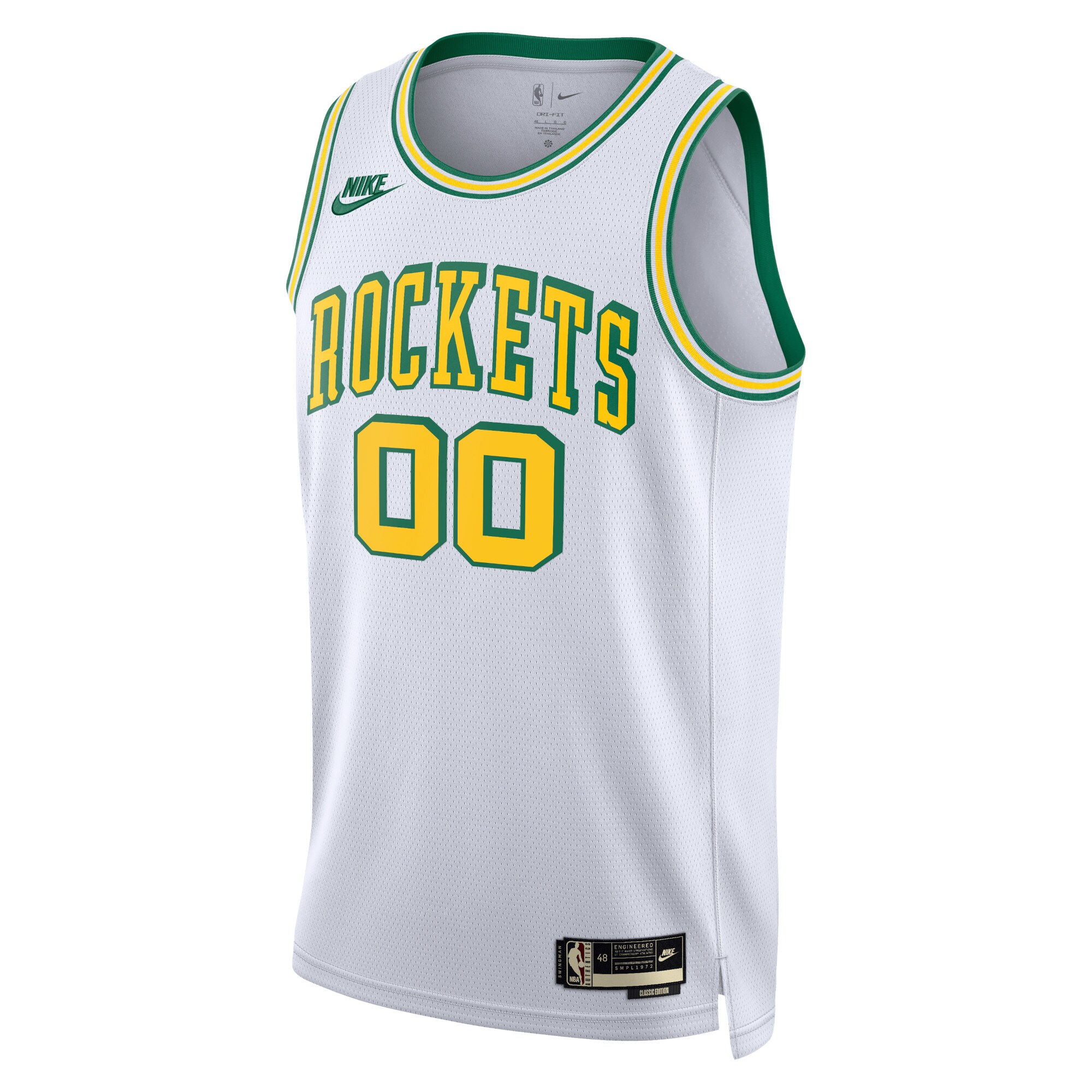 Alternative view of Houston Rockets Unisex 2022/23 Custom Swingman Jersey - Classic Edition - White