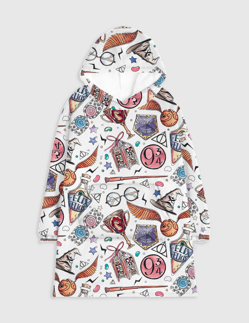 HP Wizard School Wizard Academy Magic School Flannel Blanket Hoodie