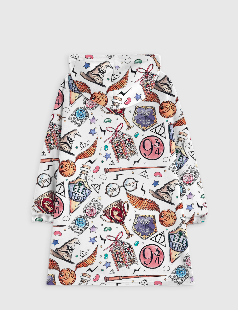 Alternative view of HP Wizard School Wizard Academy Magic School Flannel Blanket Hoodie