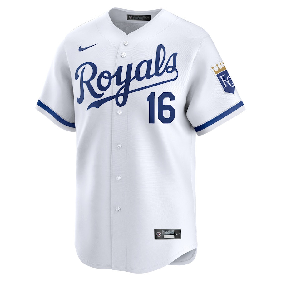 Alternative view of Hunter Renfroe 16 Kansas City Royals Home Limited Men Jersey - White 
