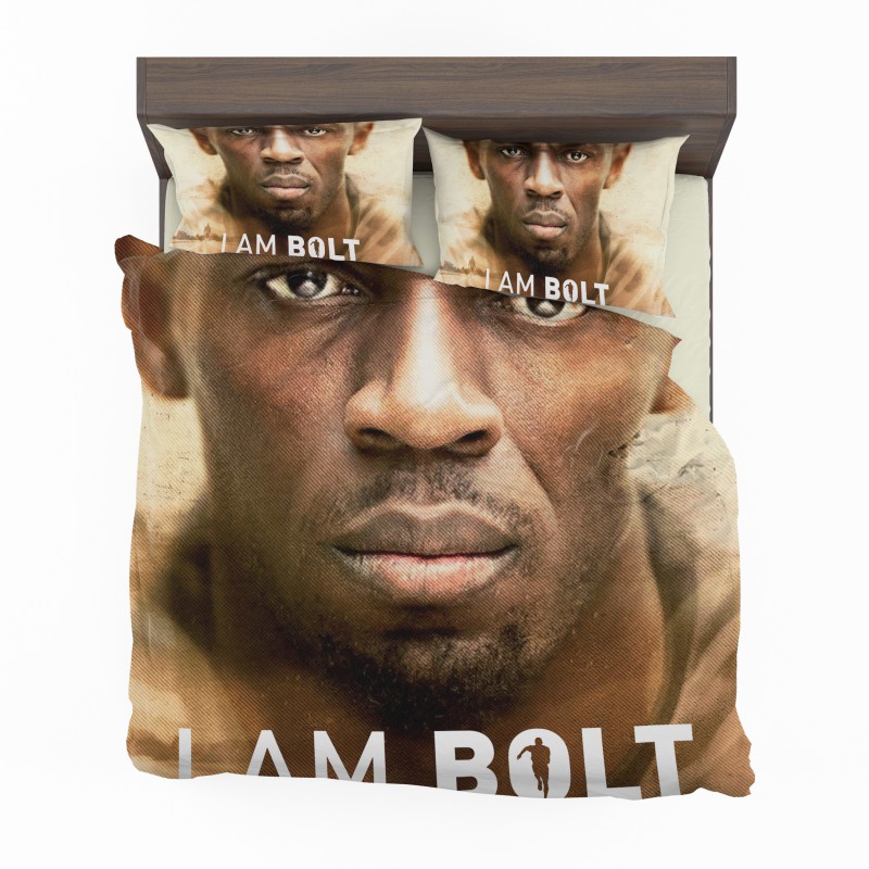 Alternative view of I Am Bolt Movie Usain Bolt Bedding Set - Custom Bedding Set
