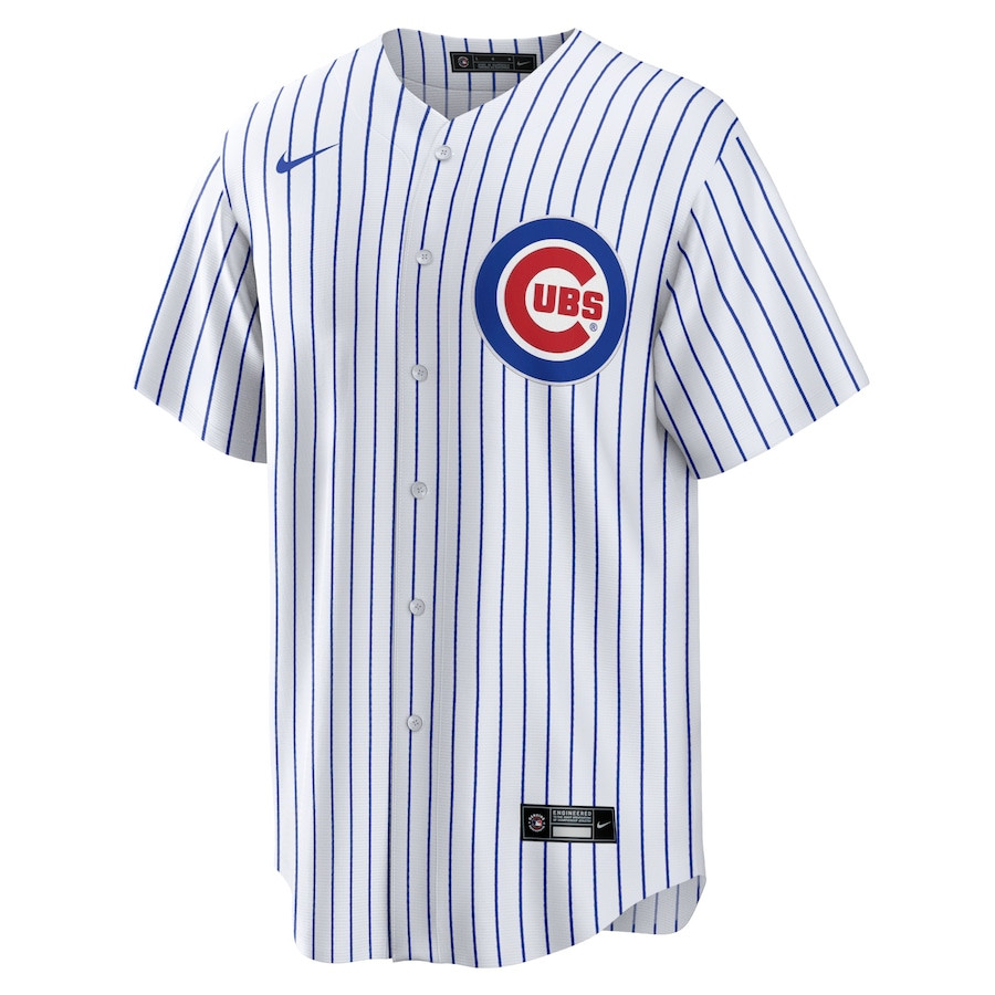 Alternative view of Ian Happ 8 Chicago Cubs Home Men Jersey - White
