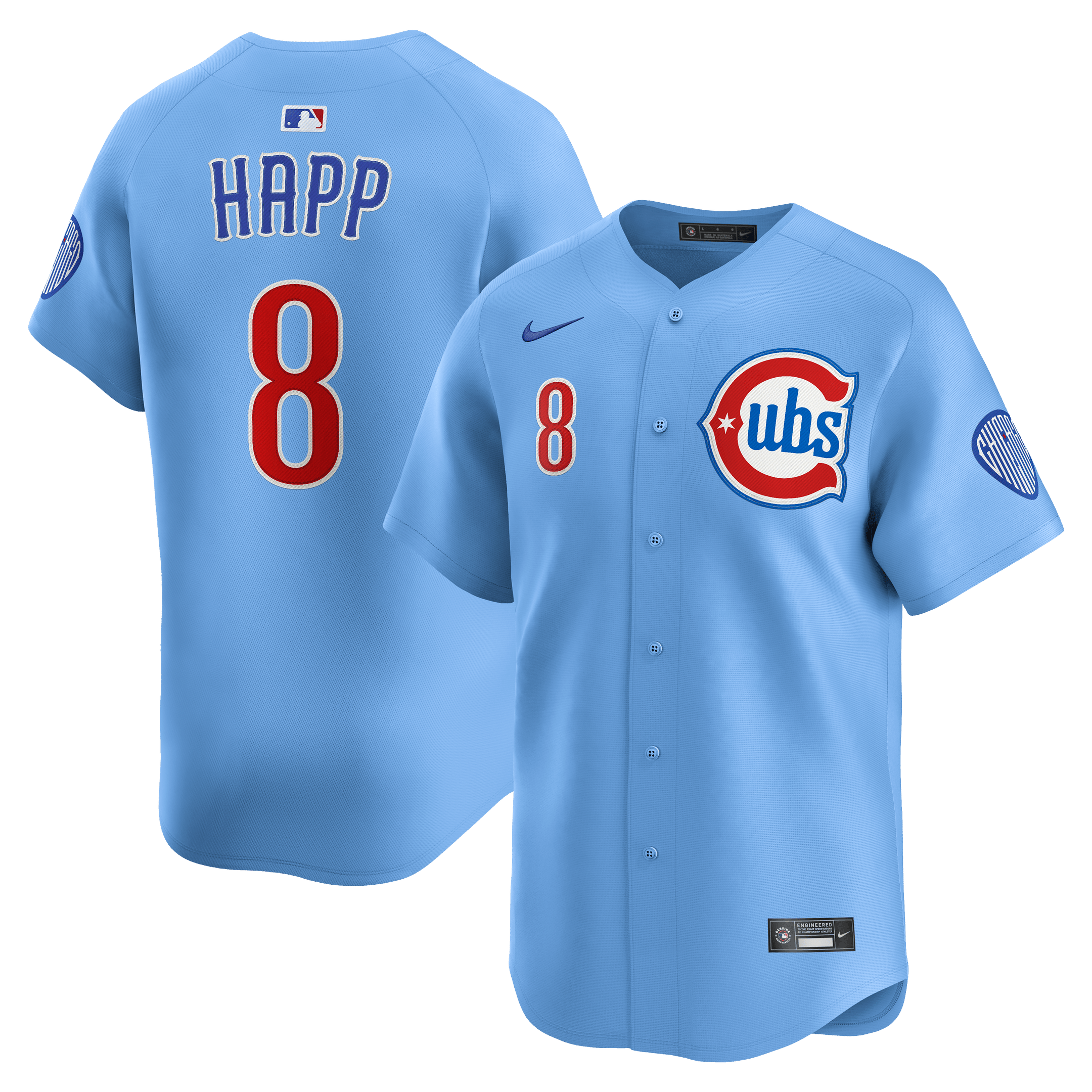 Ian Happ 8 Chicago Cubs Limited Alternate 2 Men Jersey - Baby Blue