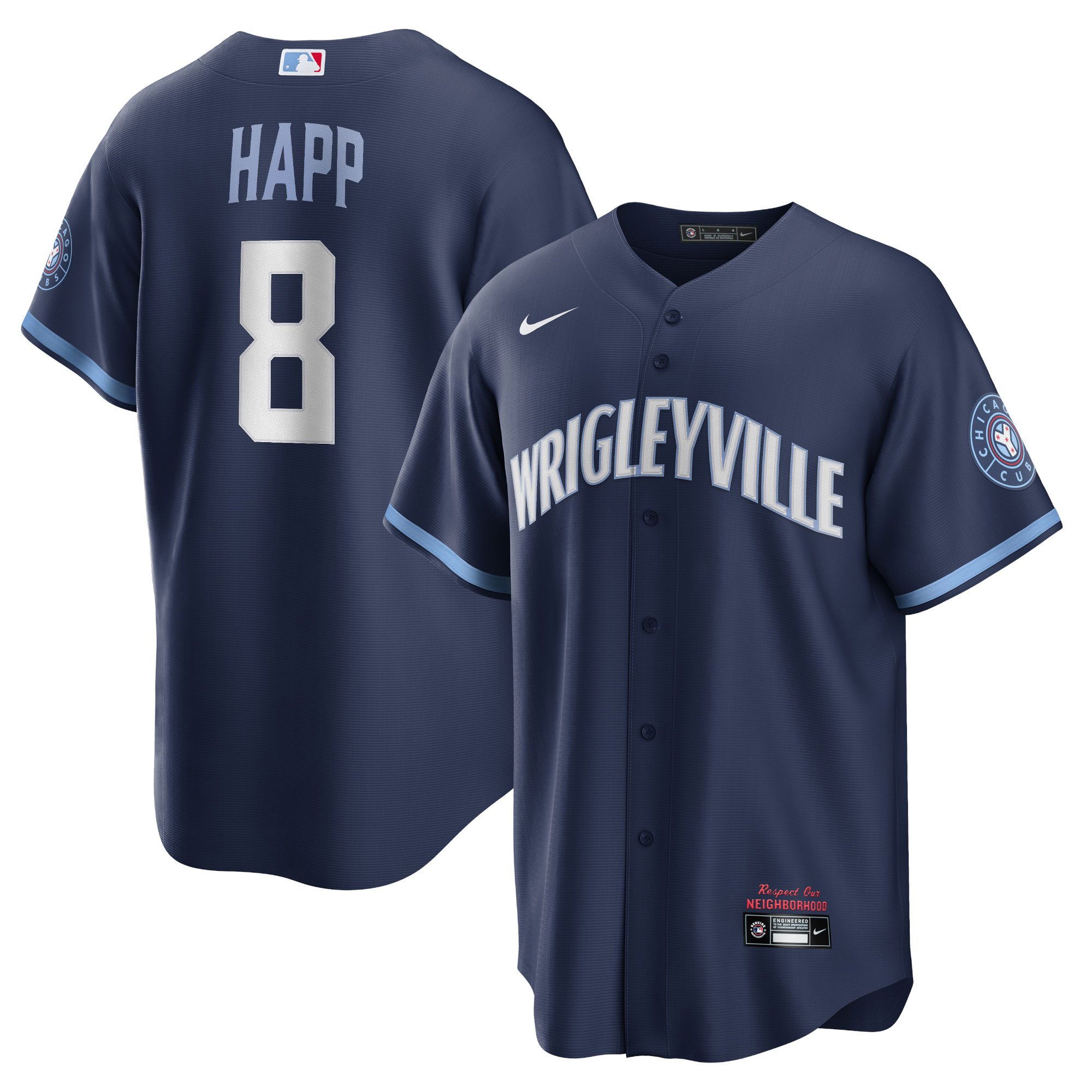 Ian Happ Chicago Cubs 2021 City Connect Replica Player Jersey - Navy
