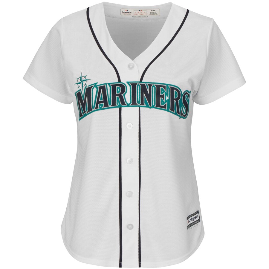 Alternative view of Ichiro Suzuki Seattle Mariners Majestic Women's Team Cool Base Player Jersey - White
