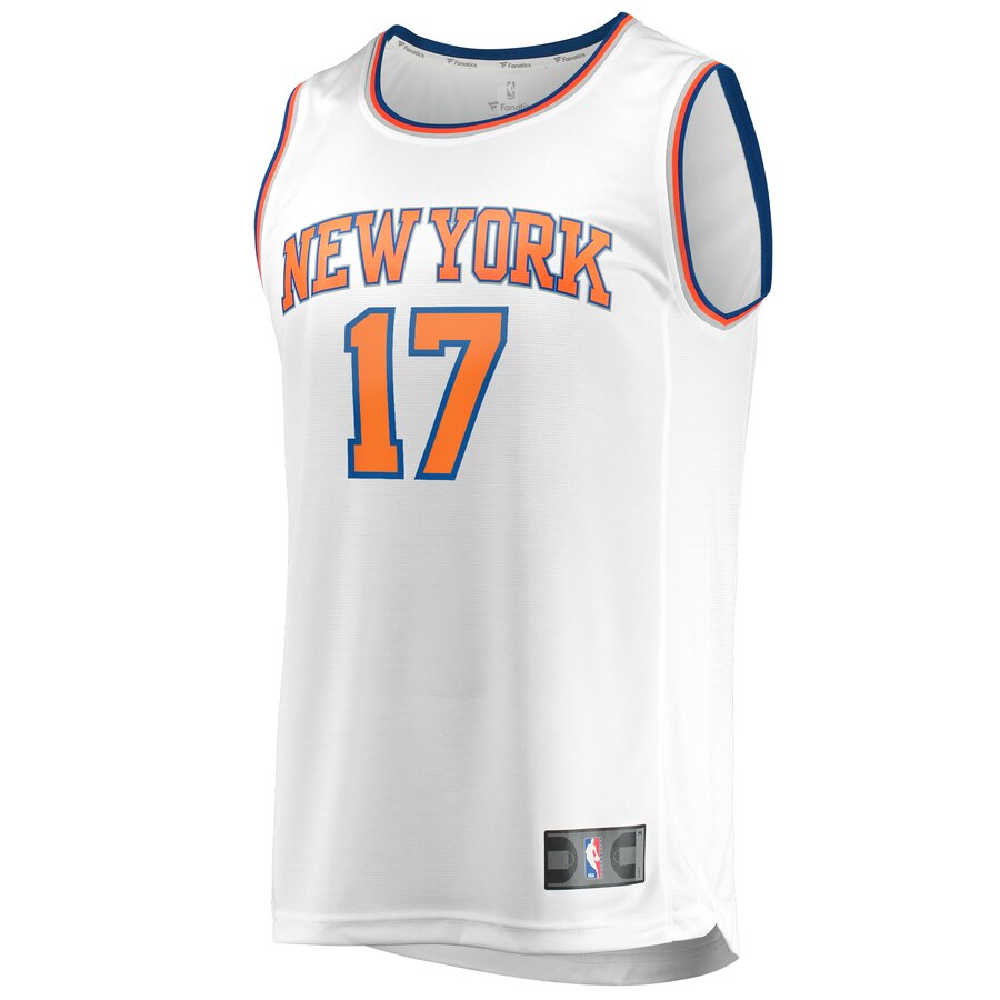 Alternative view of Ignas Brazdeikis New York Knicks Fanatics Branded Fast Break Player Replica Jersey - Association Edition - White