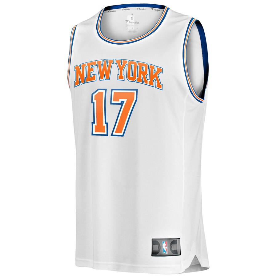 Alternative view of Ignas Brazdeikis New York Knicks Fanatics Branded Fast Break Player Replica Jersey - Statement Edition - White