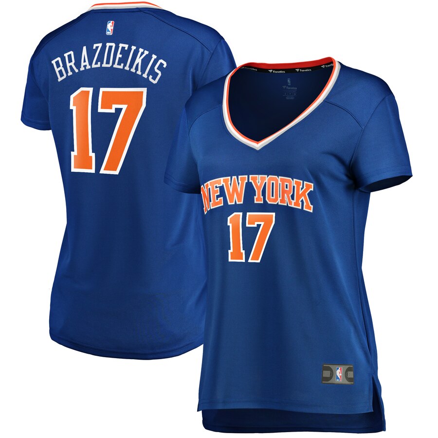 Ignas Brazdeikis New York Knicks Fanatics Branded Women's Fast Break Player Replica Jersey - Icon Edition - Blue