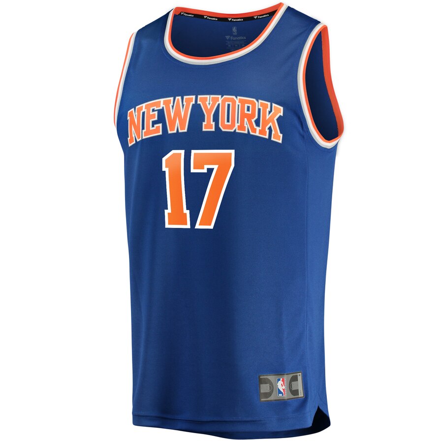 Alternative view of Ignas Brazdeikis New York Knicks Fanatics Branded Youth Fast Break Replica Player Jersey - Icon Edition - Blue
