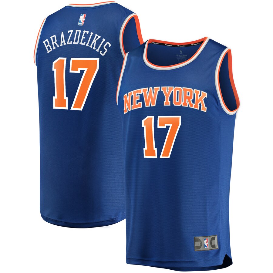 Ignas Brazdeikis New York Knicks Fanatics Branded Youth Fast Break Replica Player Jersey - Icon Edition - Blue