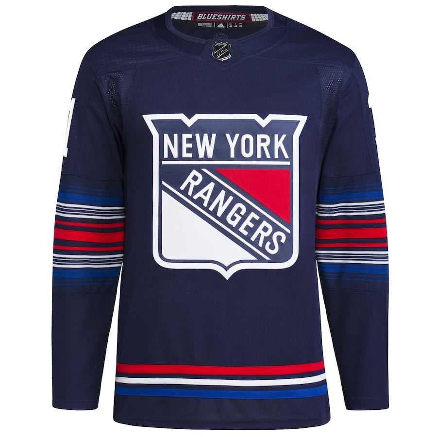 Alternative view of Igor Shesterkin 31 New York Rangers Alternate Primegreen Men Jersey - Navy - JS798 