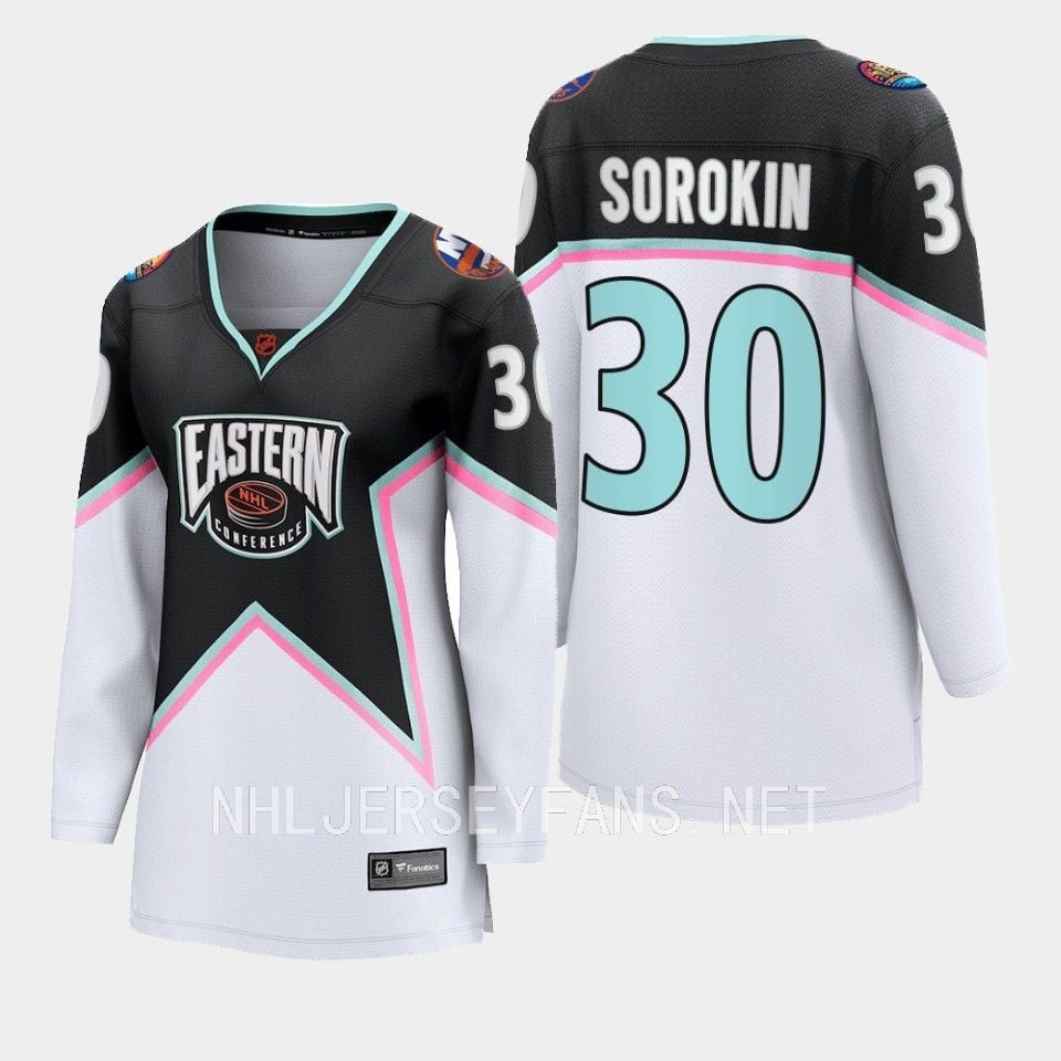 Ilya Sorokin 30 New York Islanders 2023 All-Star Game Jersey Black Equipment - JS664 