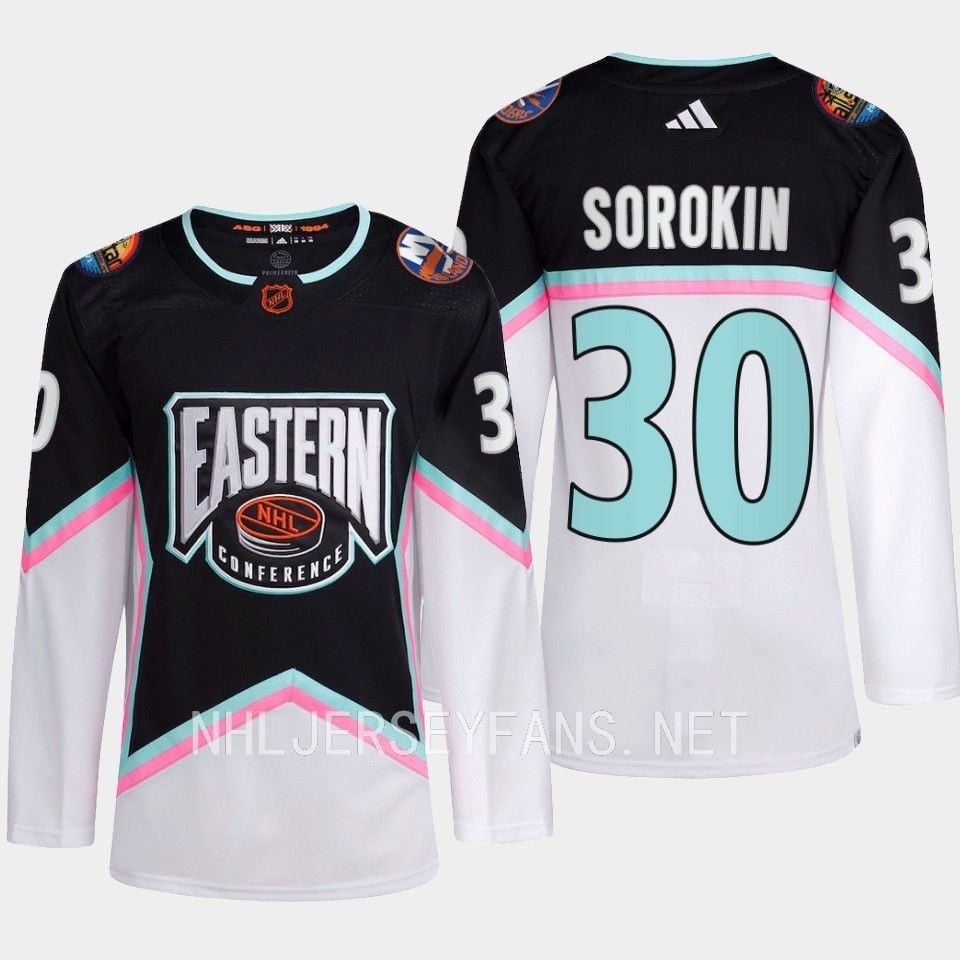 Ilya Sorokin 30 New York Islanders Black Jersey 2023 All-Star Eastern Conference - JS826 