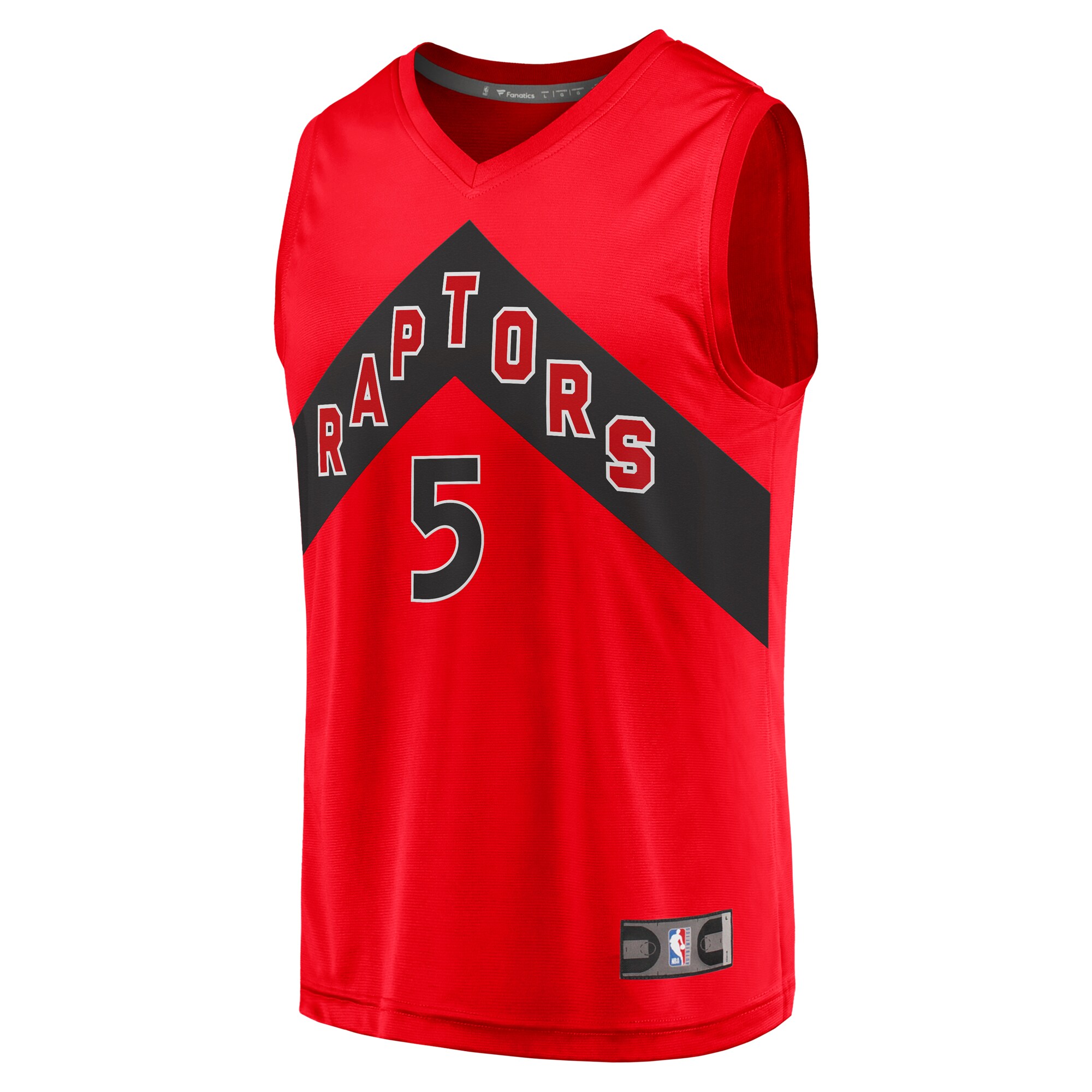 Alternative view of Immanuel Quickley Toronto Raptors Fanatics Fast Break Player Jersey - Icon Edition - Red