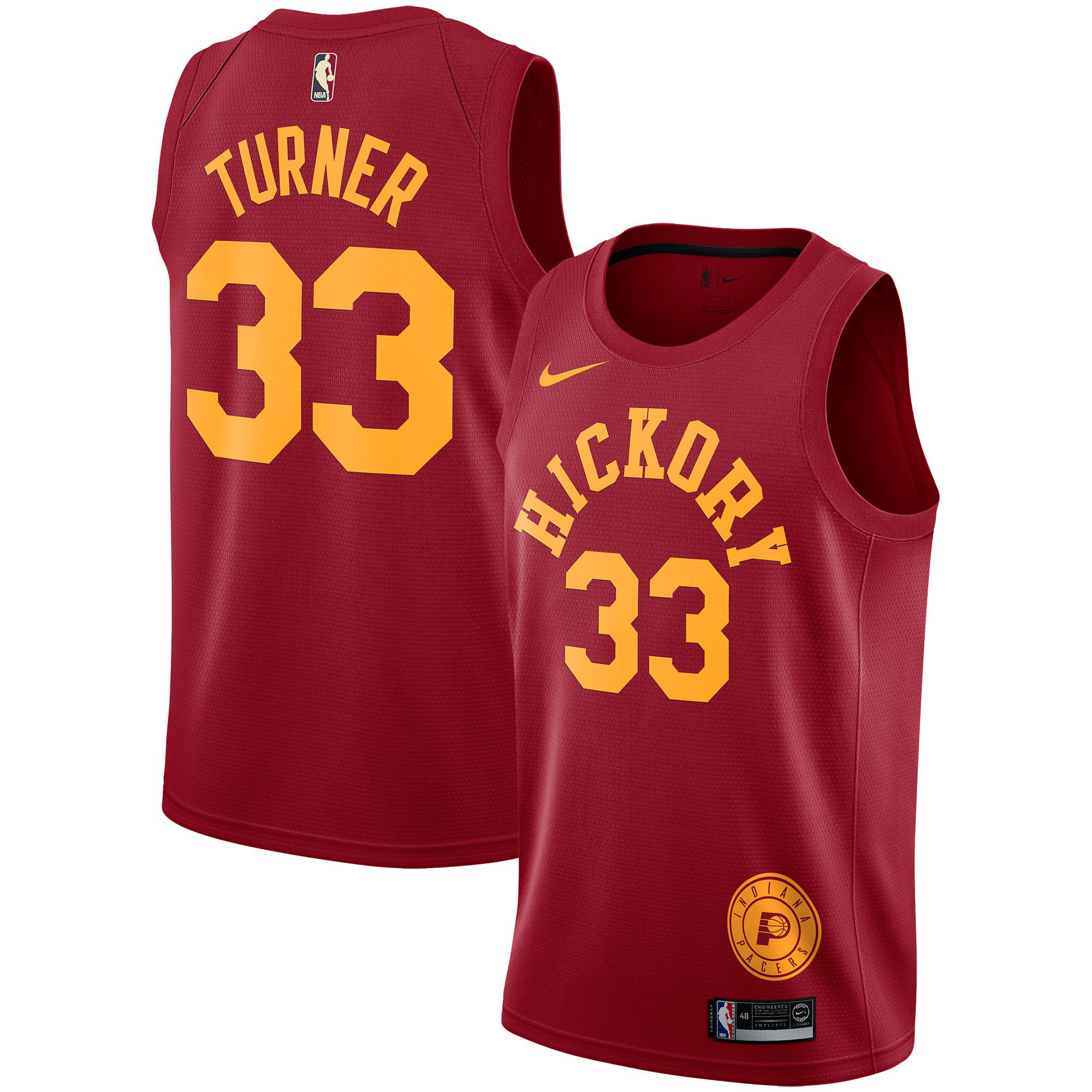 Indiana Pacers 2018 Nike Hardwood Classics Edition Swingman Jersey - Myles Turner - Youth