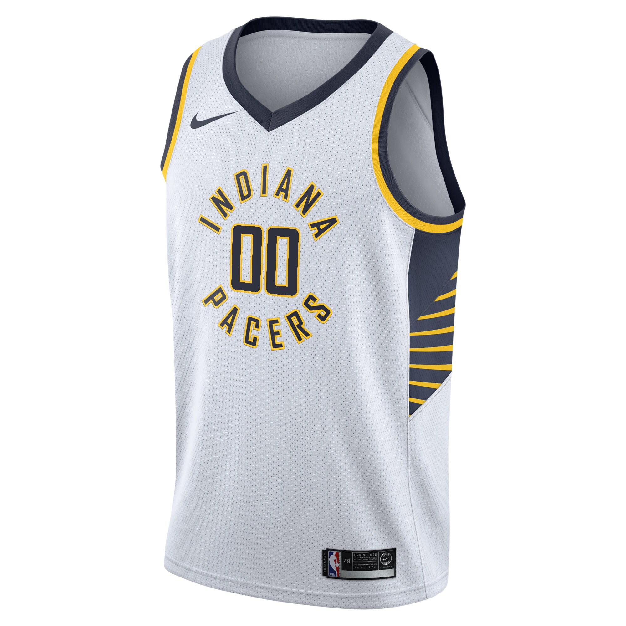Alternative view of Indiana Pacers 2020/21 Swingman Custom Jersey - Association Edition - White