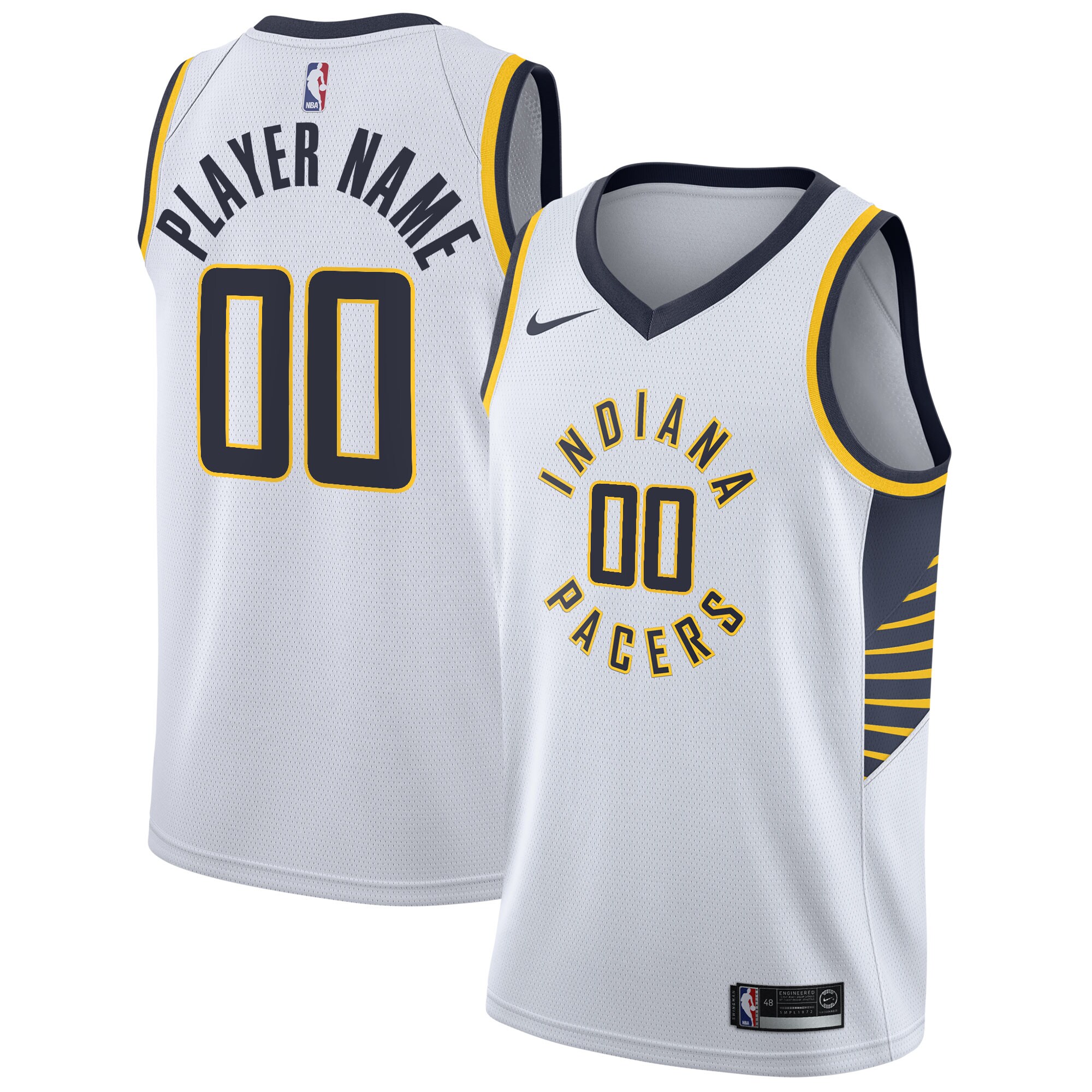 Indiana Pacers 2020/21 Swingman Custom Jersey - Association Edition - White