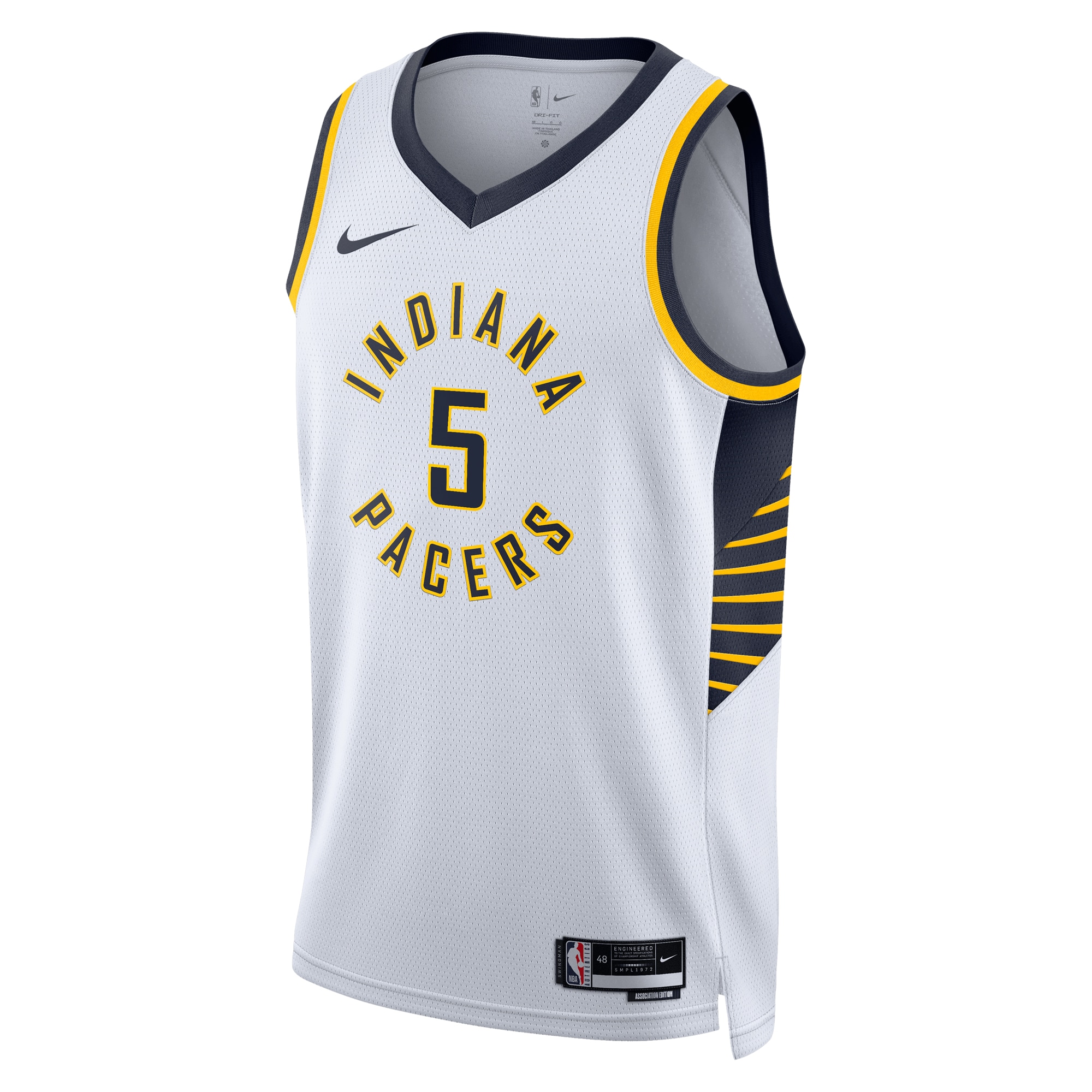 Alternative view of Indiana Pacers Association Edition Swingman Jersey - White - Jarace Walker - Unisex - JS749 