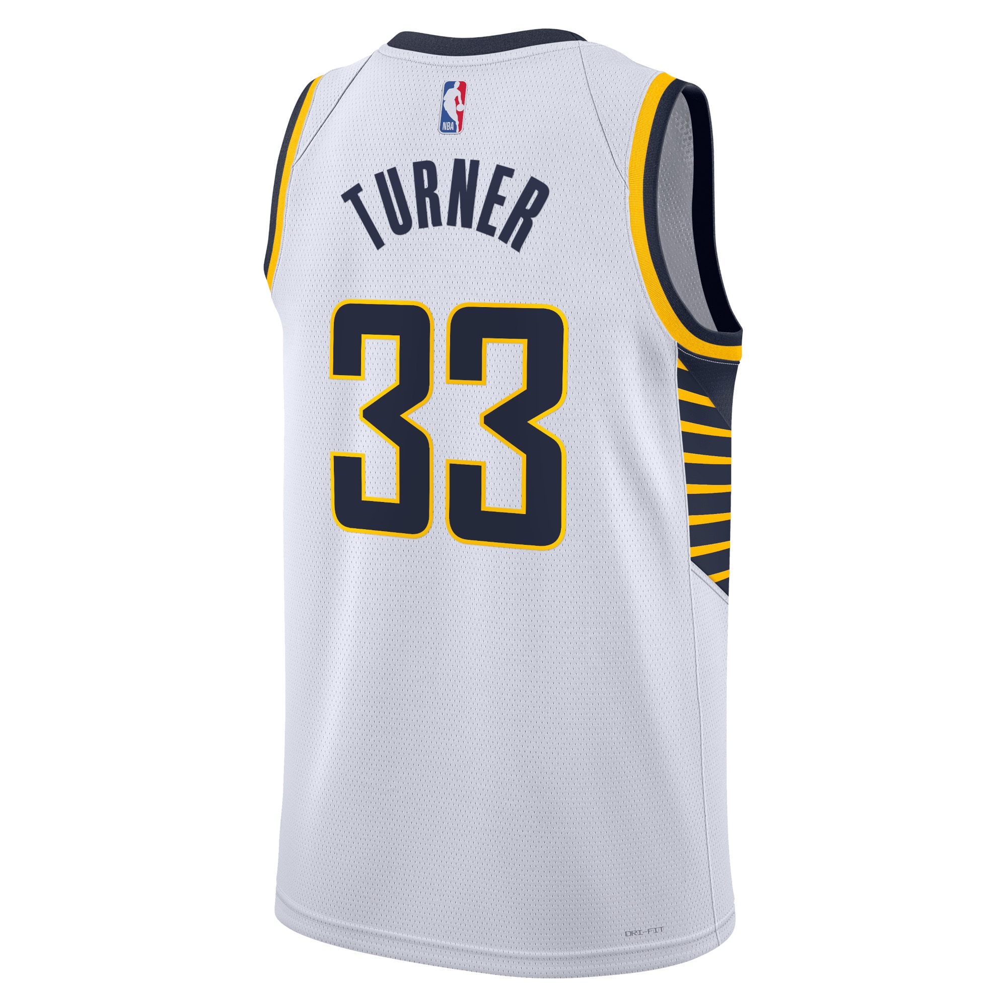 Alternative view of Indiana Pacers Association Edition Swingman Jersey - White - Myles Turner - Unisex - JS662 