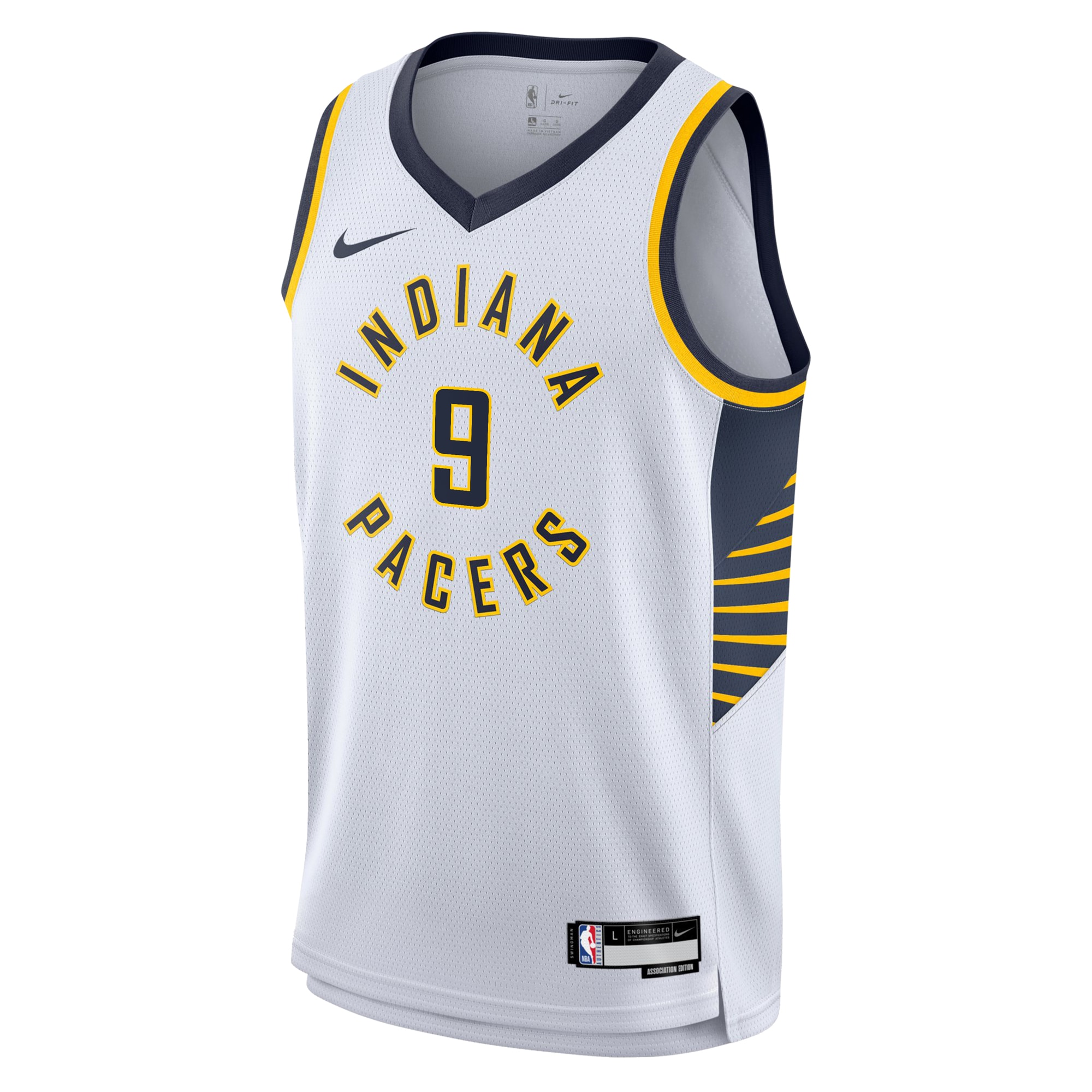 Alternative view of Indiana Pacers Association Edition Swingman Jersey - White - T.J. McConnell - Youth - JS831 