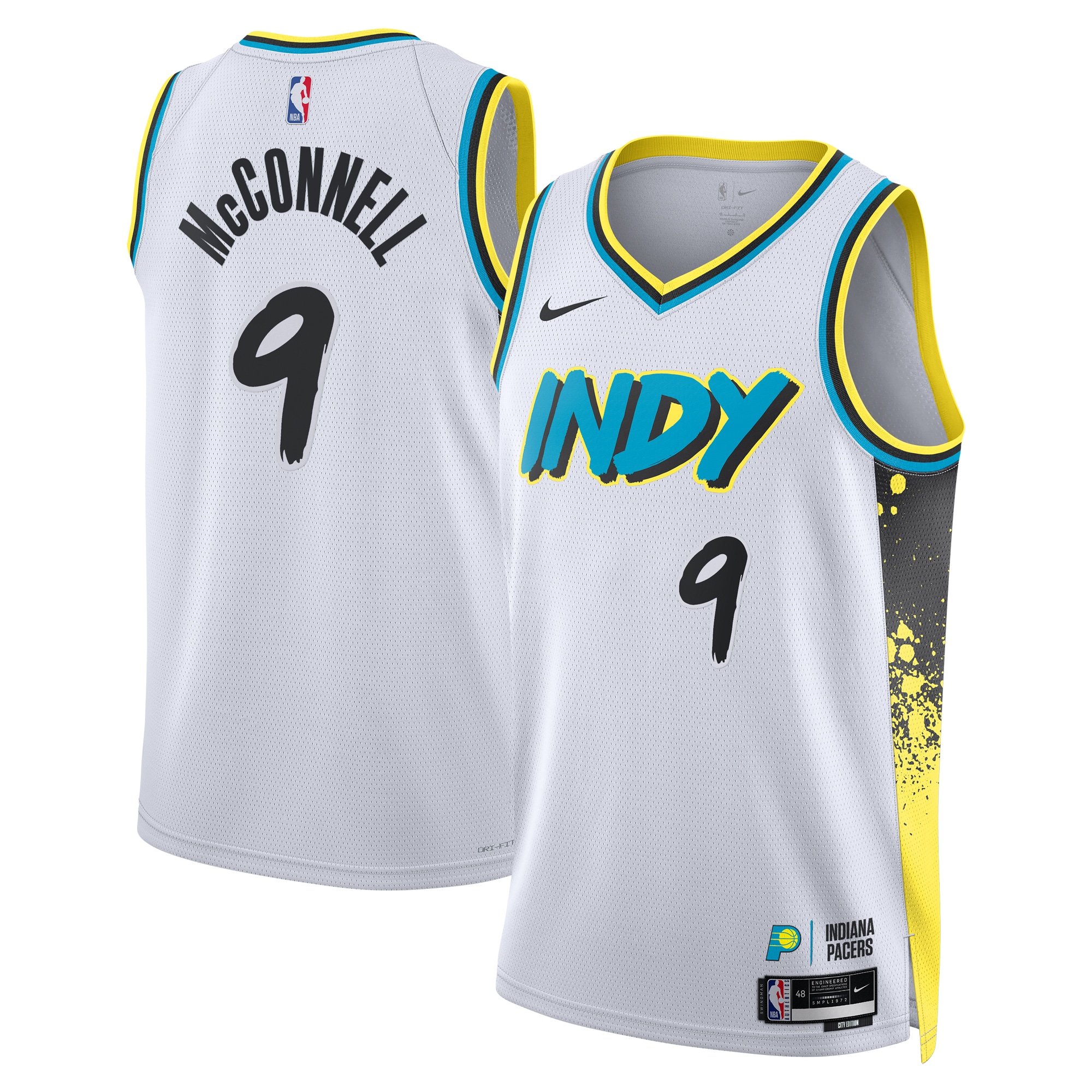 Indiana Pacers City Edition Swingman Jersey 2024 - White - T.J. McConnell - Unisex - JS557 