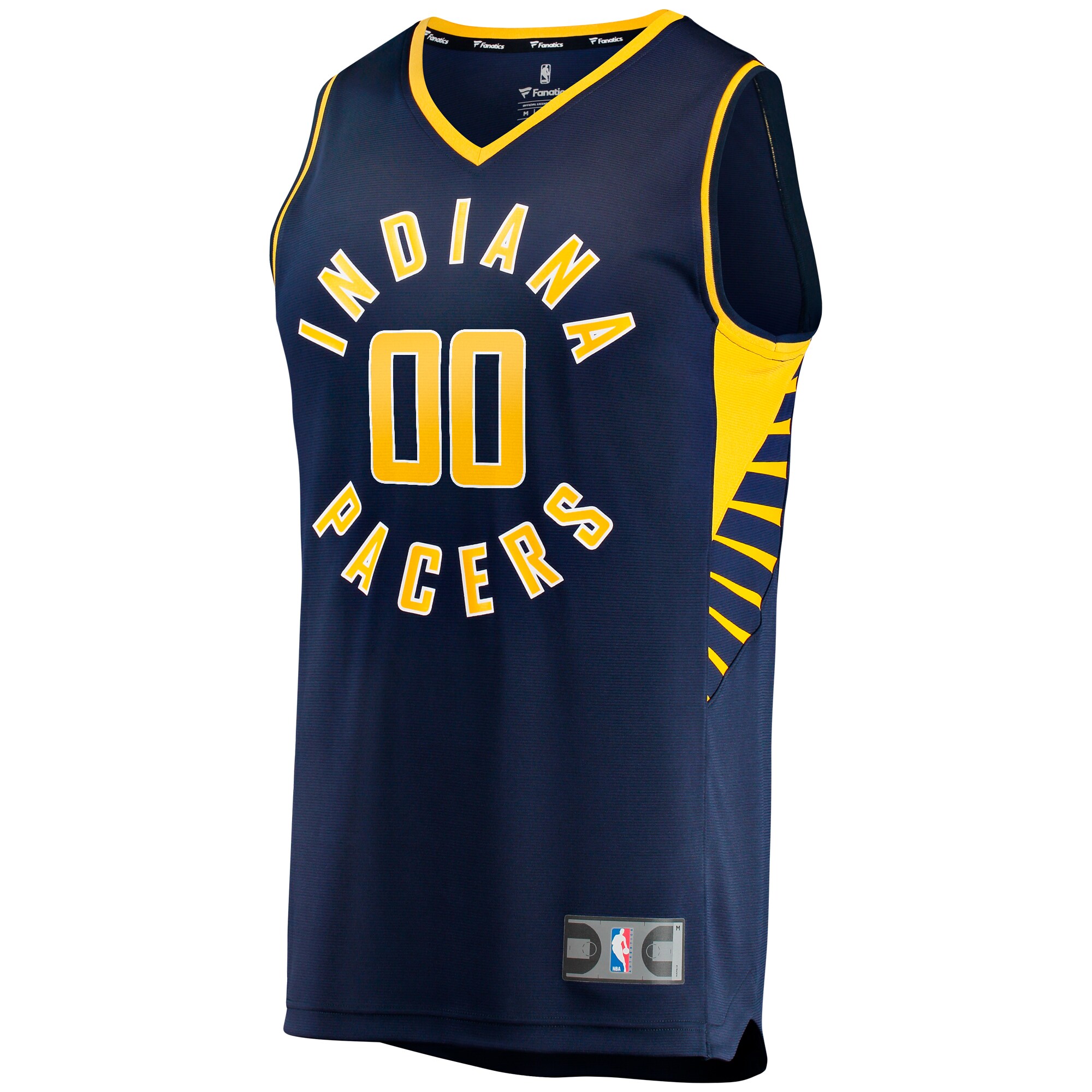 Alternative view of Indiana Pacers Fanatics Fast Break Custom Replica Jersey - Icon Edition - Navy