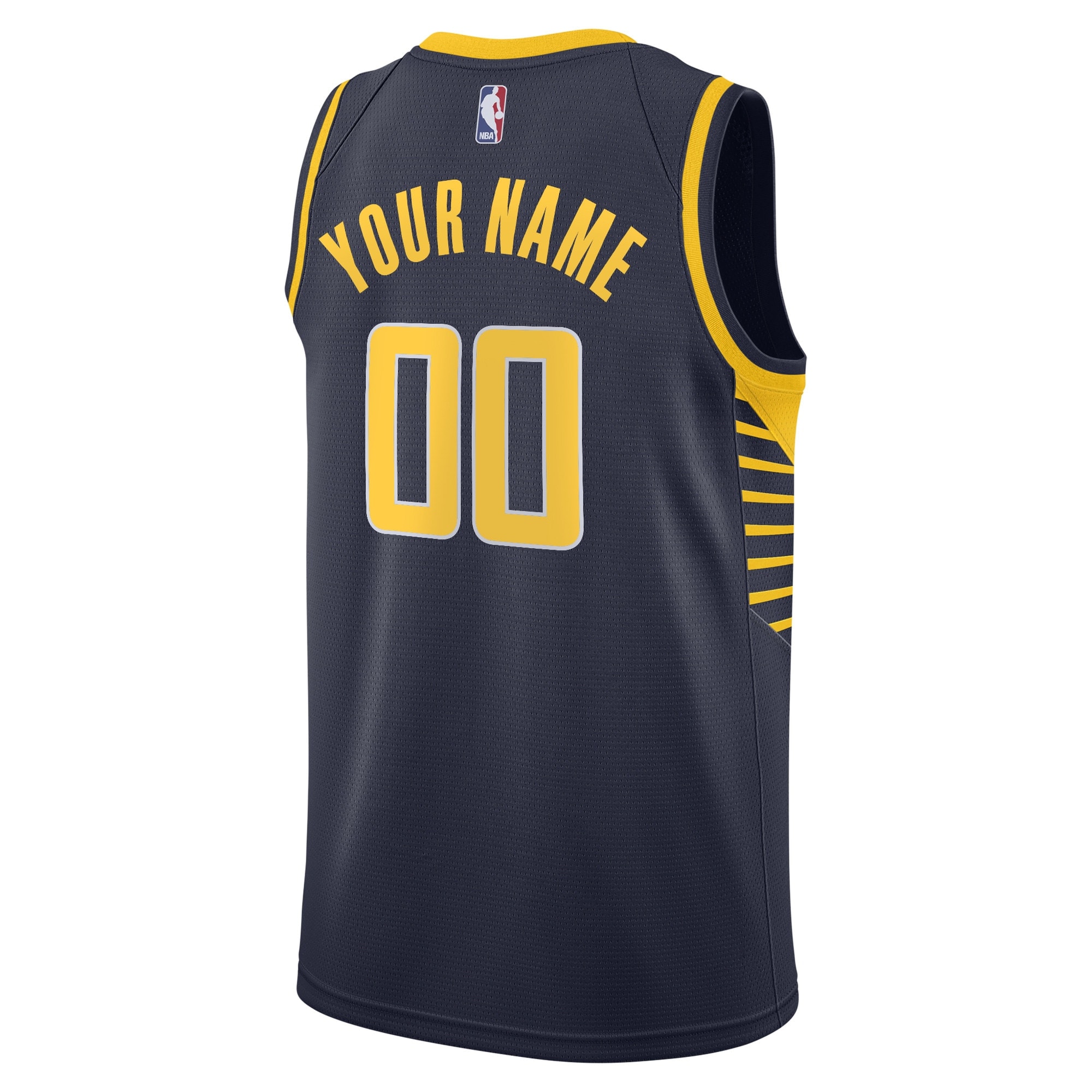Alternative view of Indiana Pacers Icon Edition Swingman Jersey - Navy - Custom - Youth - JS686 