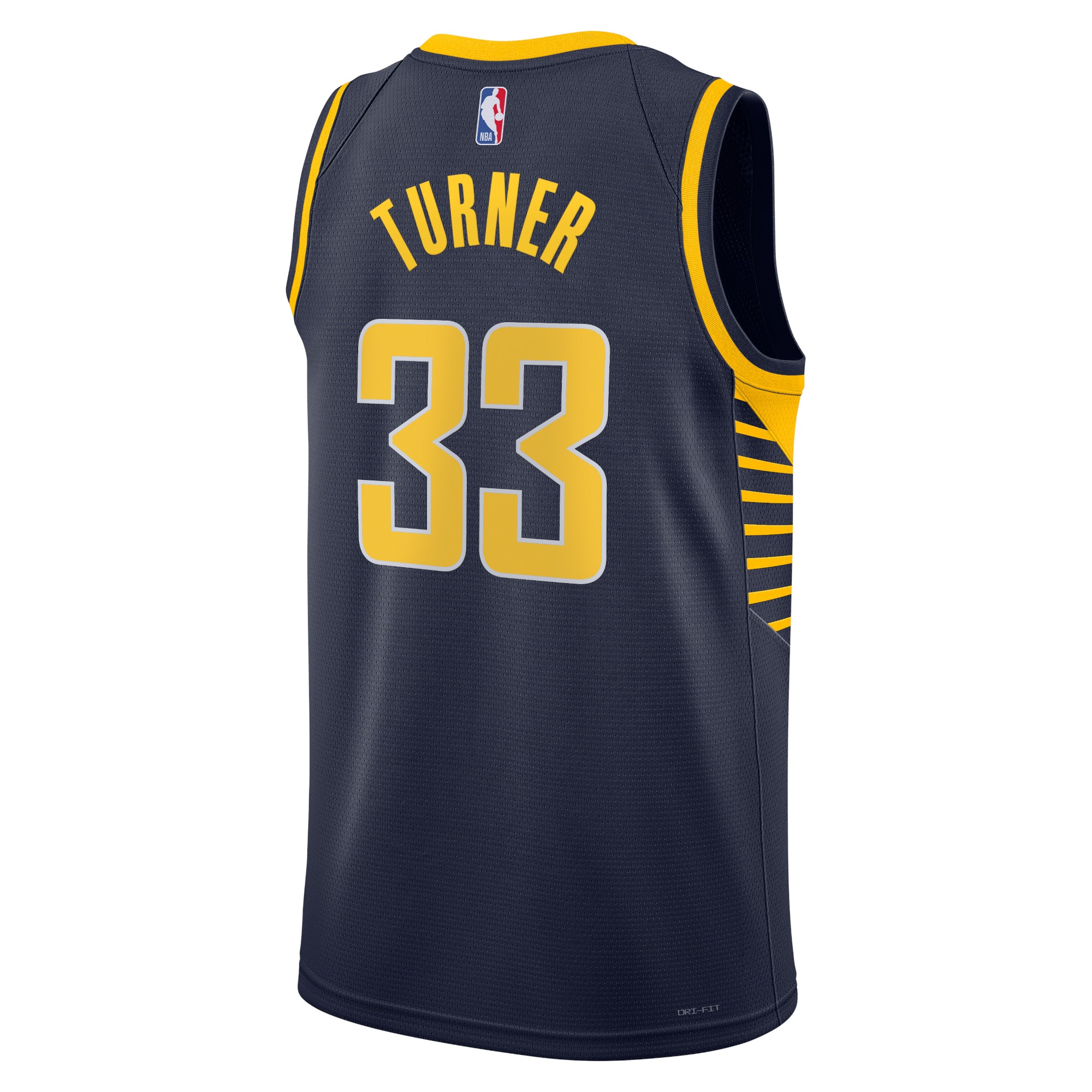 Alternative view of Indiana Pacers Icon Edition Swingman Jersey - Navy - Myles Turner - Unisex - JS629 