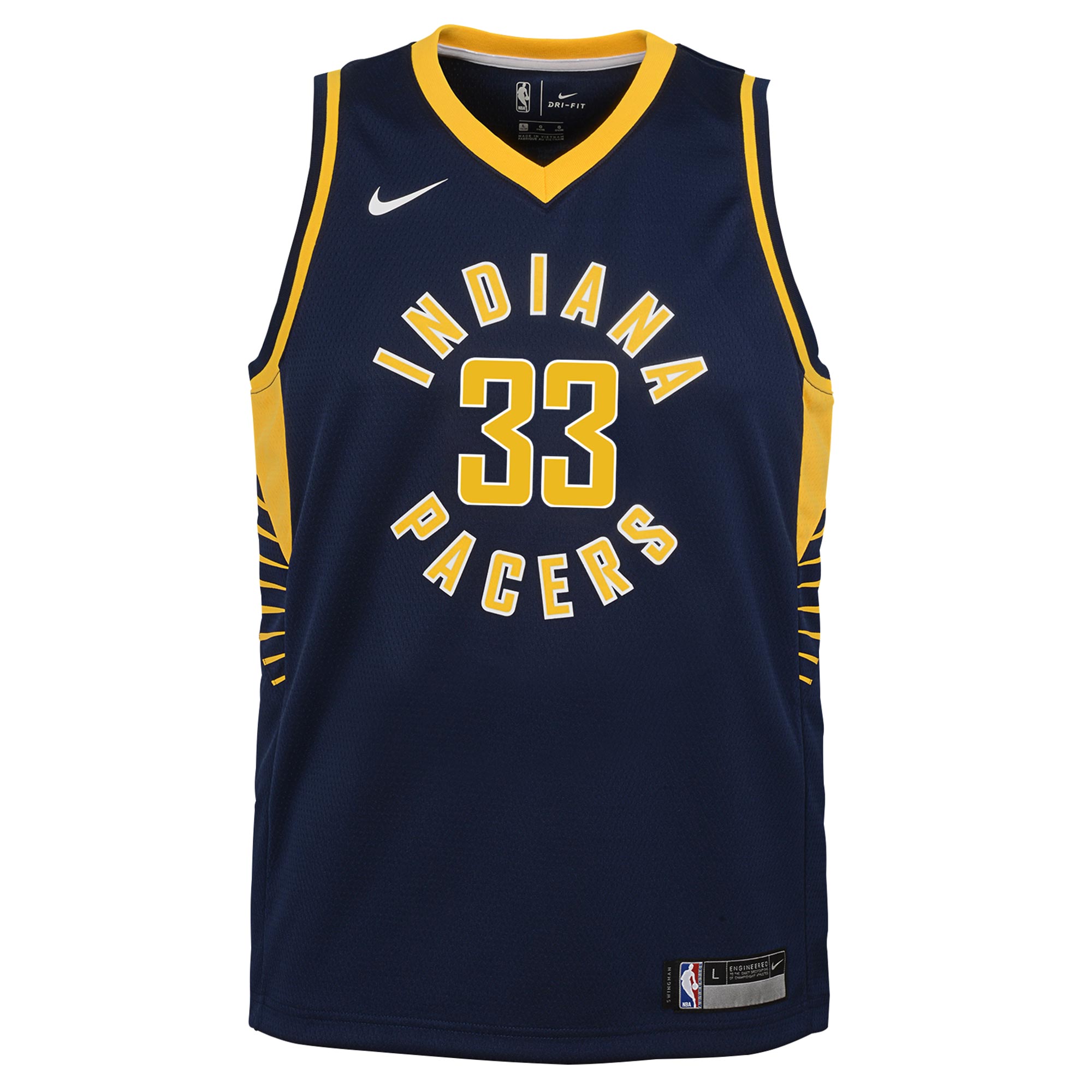 Indiana Pacers Icon Edition Swingman Jersey - Navy - Myles Turner - Youth - JS490 