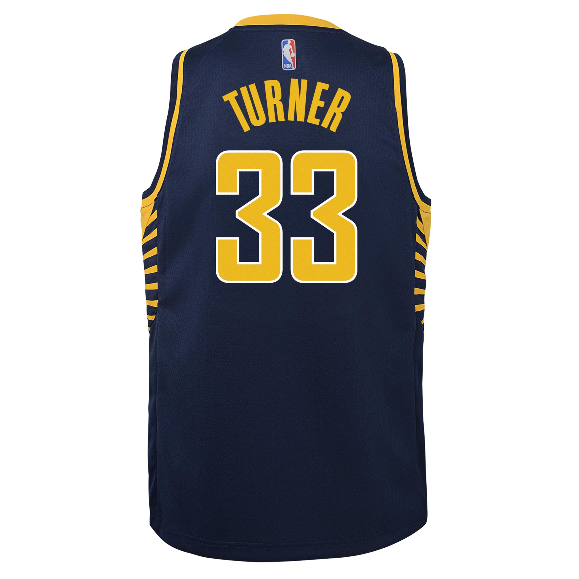Alternative view of Indiana Pacers Icon Edition Swingman Jersey - Navy - Myles Turner - Youth - JS490 