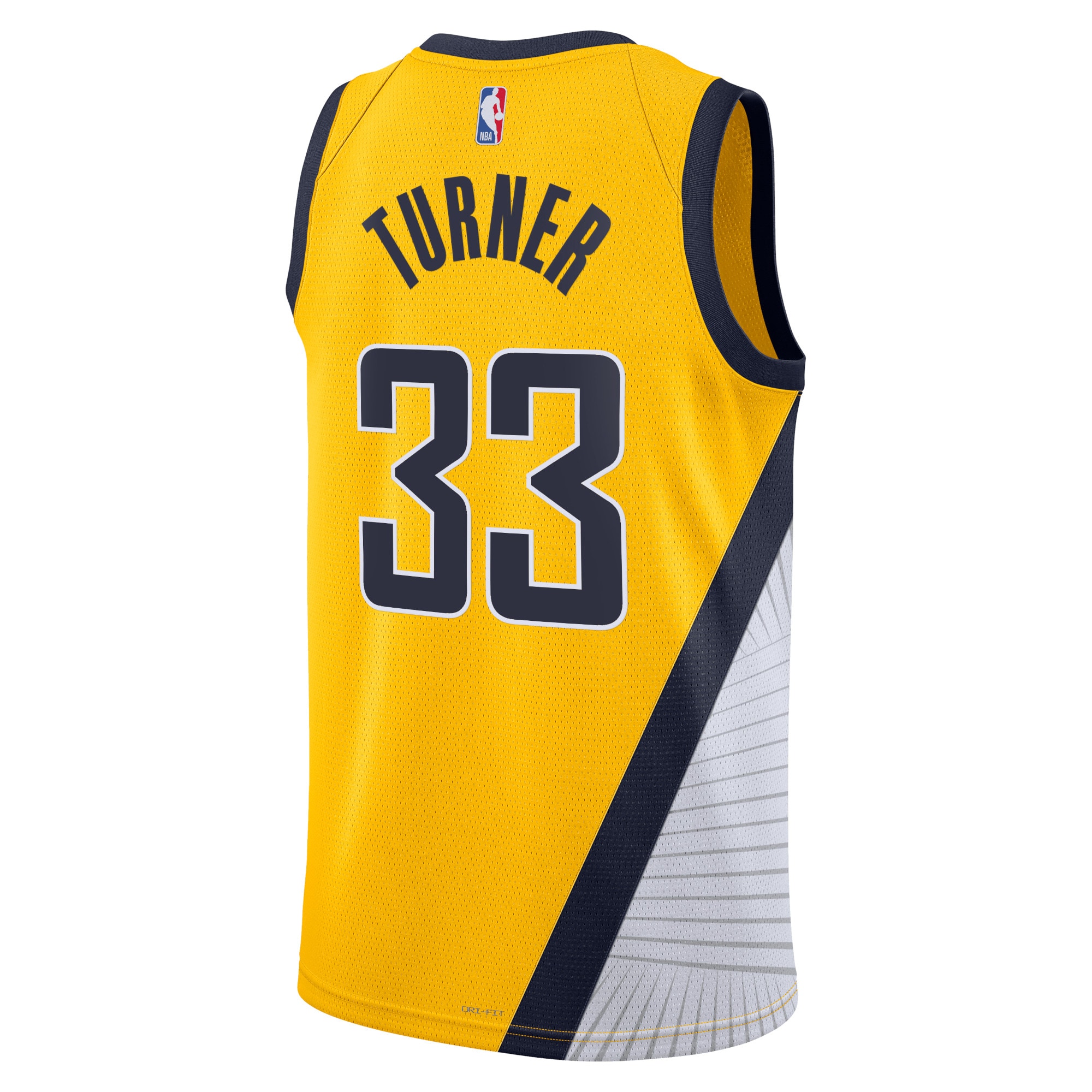 Alternative view of Indiana Pacers Jordan Statement Edition Swingman Jersey - Navy - Myles Turner - Unisex - JS582 